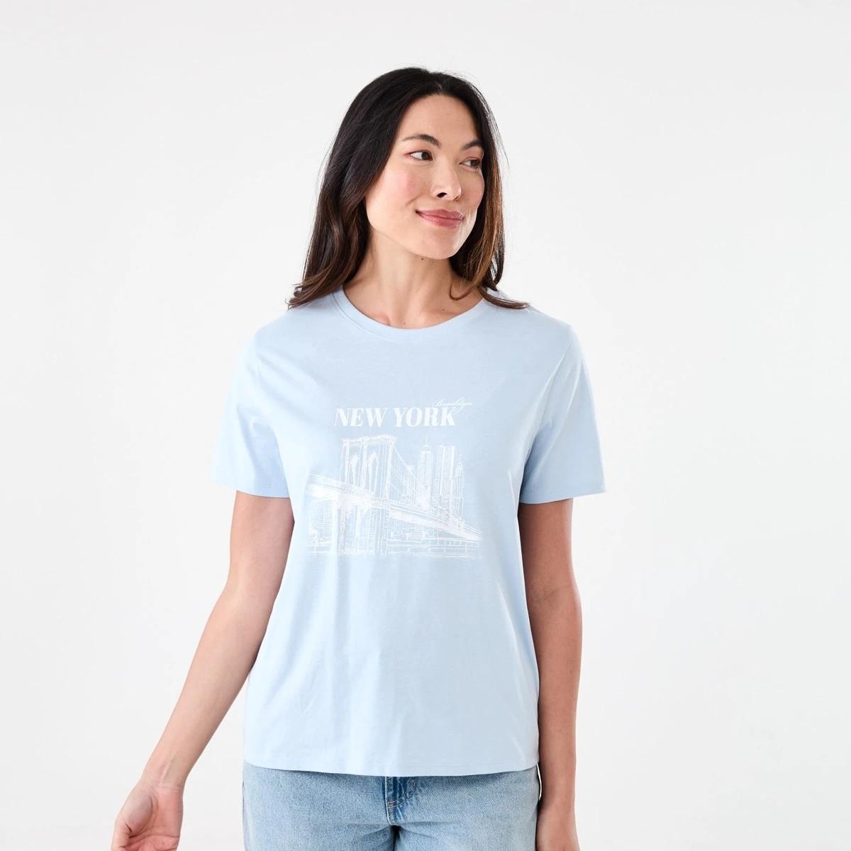 1 Short Sleeve Printed T-shirt NY CITY SKYWAY, 1 of 5
