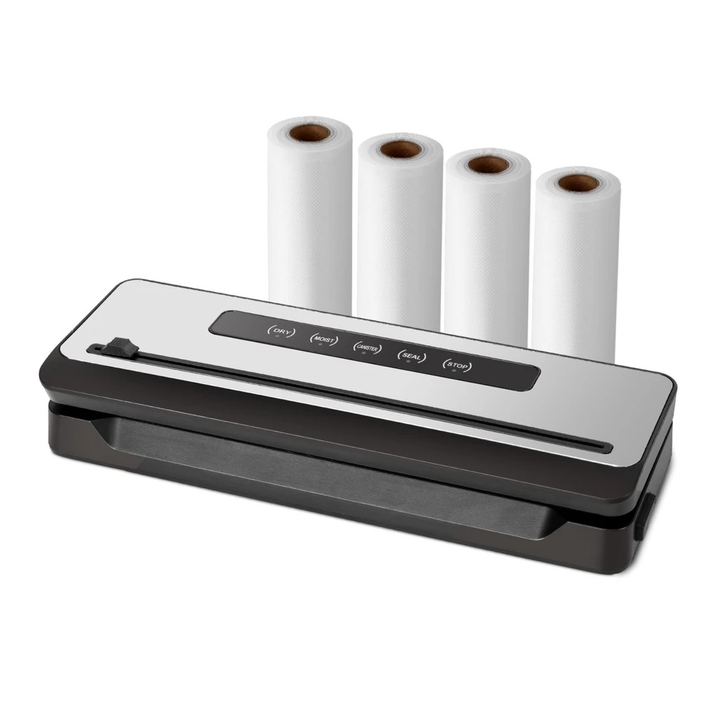 1 Devanti Food Vacuum Sealer Machine Sealing Cutter 4 Modes Storage Bags 4 Rolls - Multi, 1 of 5