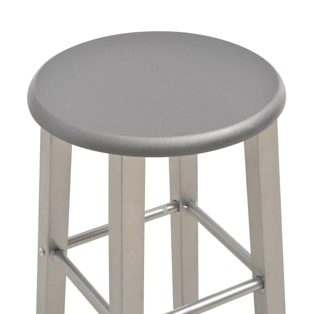 4 vidaXL Bar stool Footrest - Grey - Grey, 4 of 6