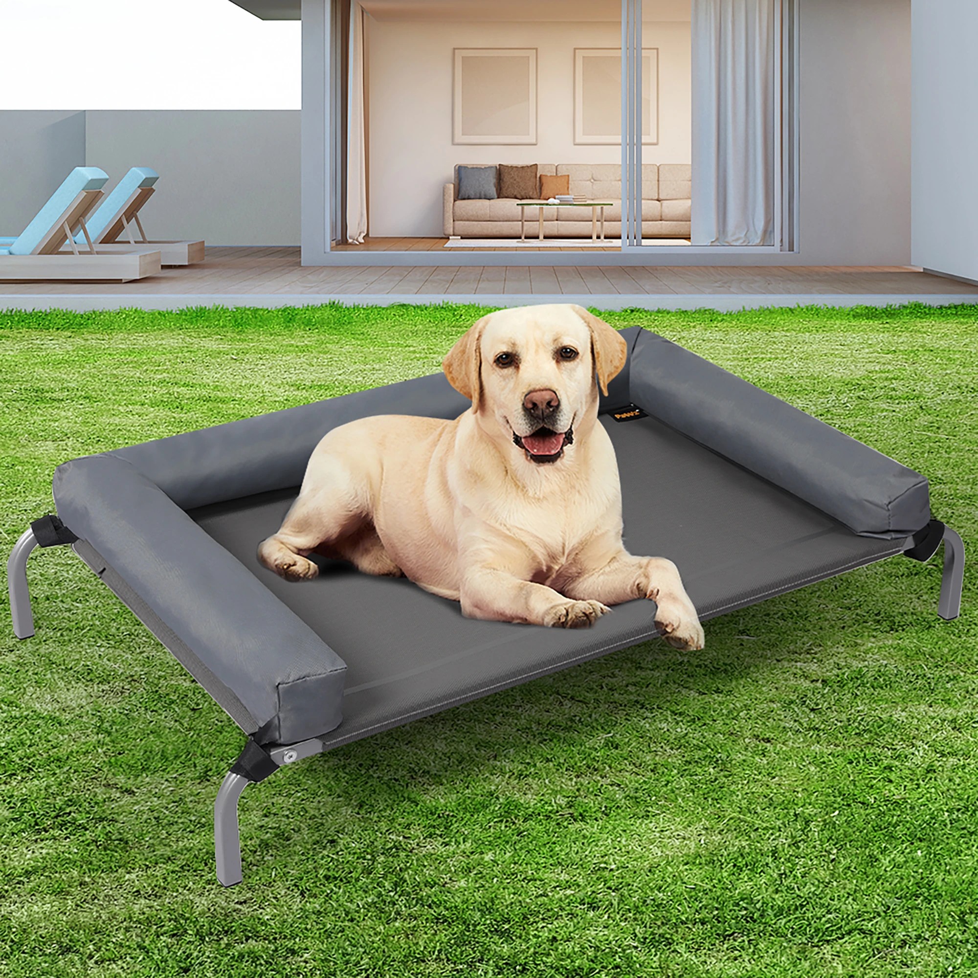 4 Pawz Elevated Pet Bed Medium - Grey, 4 of 7