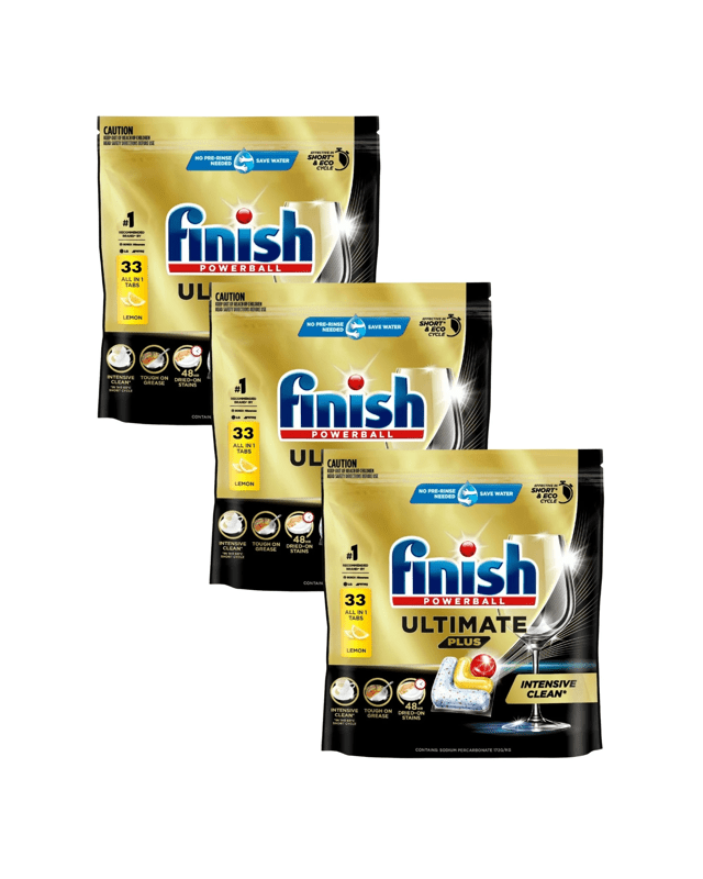 Finish Ultimate Plus Dishwasher Tablets Lemon 33'