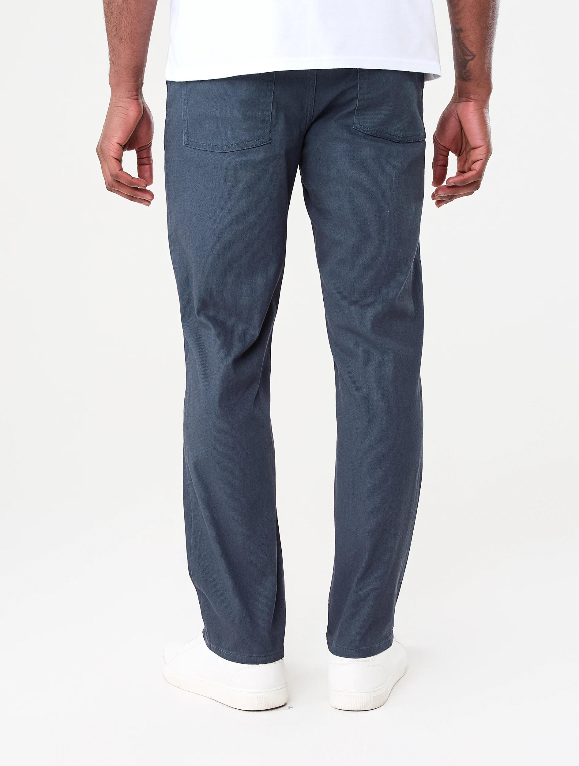 3 Straight Textured Jeans Blu Night, 3 of 5