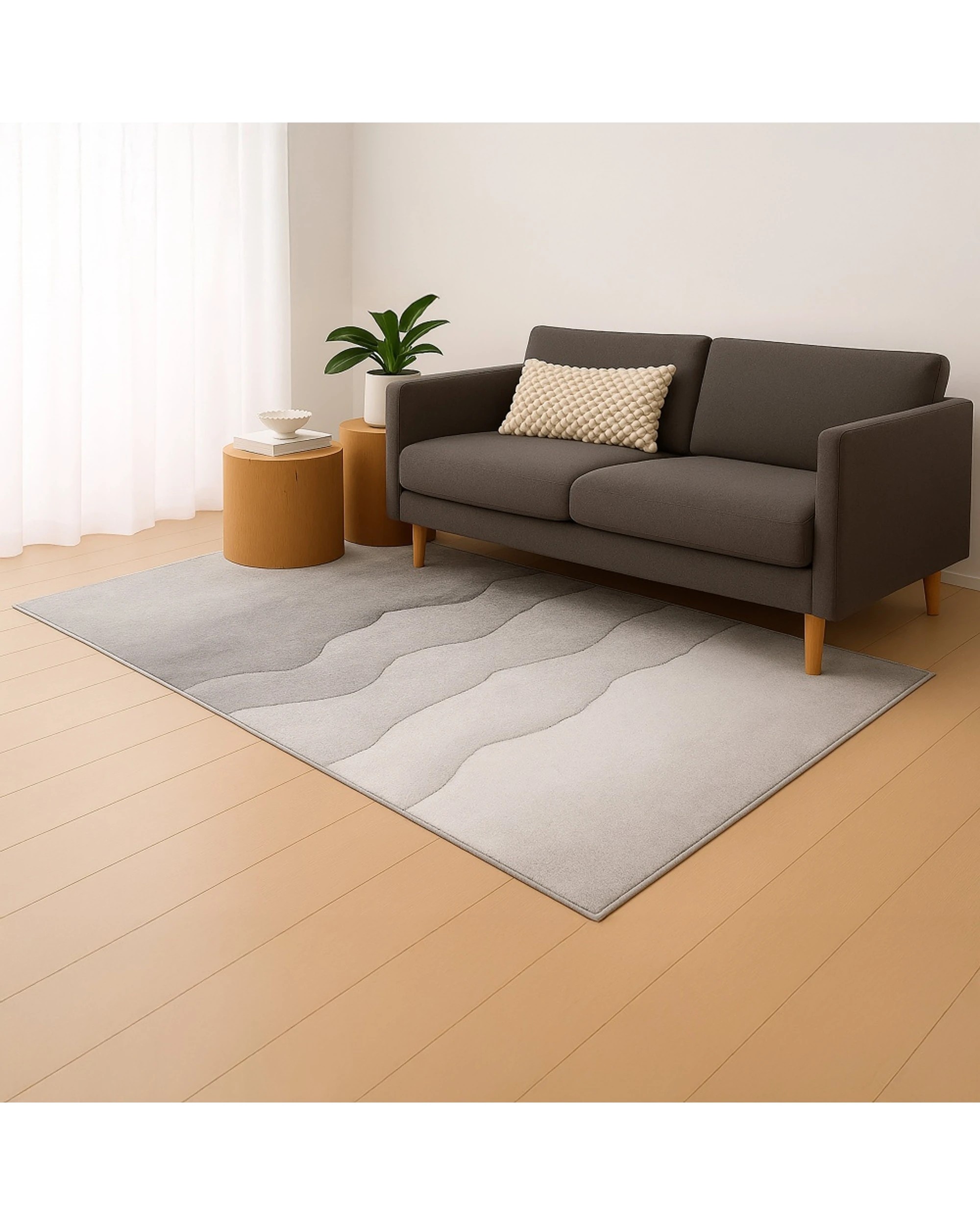 3 Urban Style Abstract Printed Microfibre Rug Home Decor 160x240cm - Grey, 3 of 6