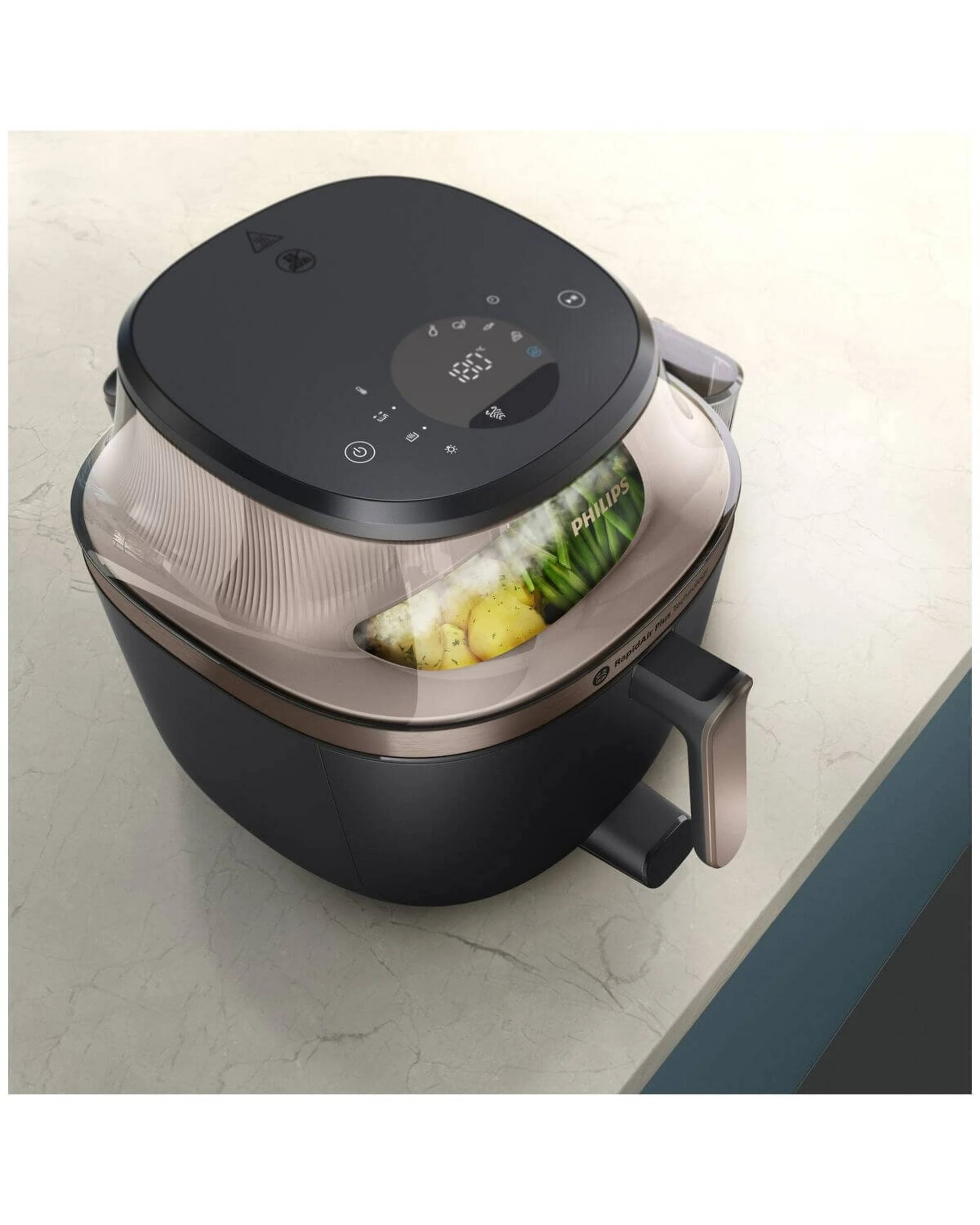 4 Philips 5000 Series 7.2L XXL Airfryer with Steam Black, 4 of 7