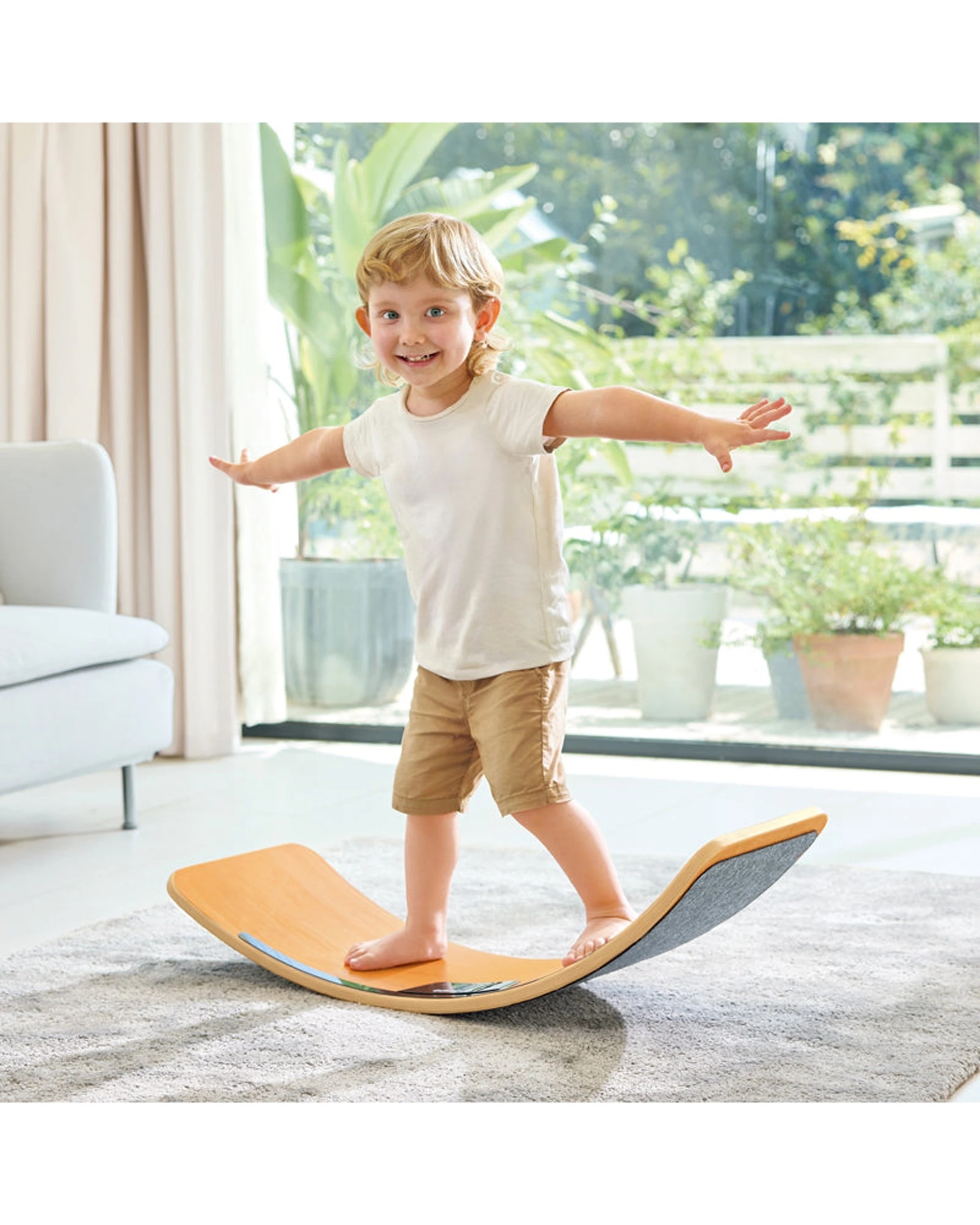 3 Hape Kids Light-Up Smart Balance Board Interactive Fitness Toy - Orange, 3 of 3