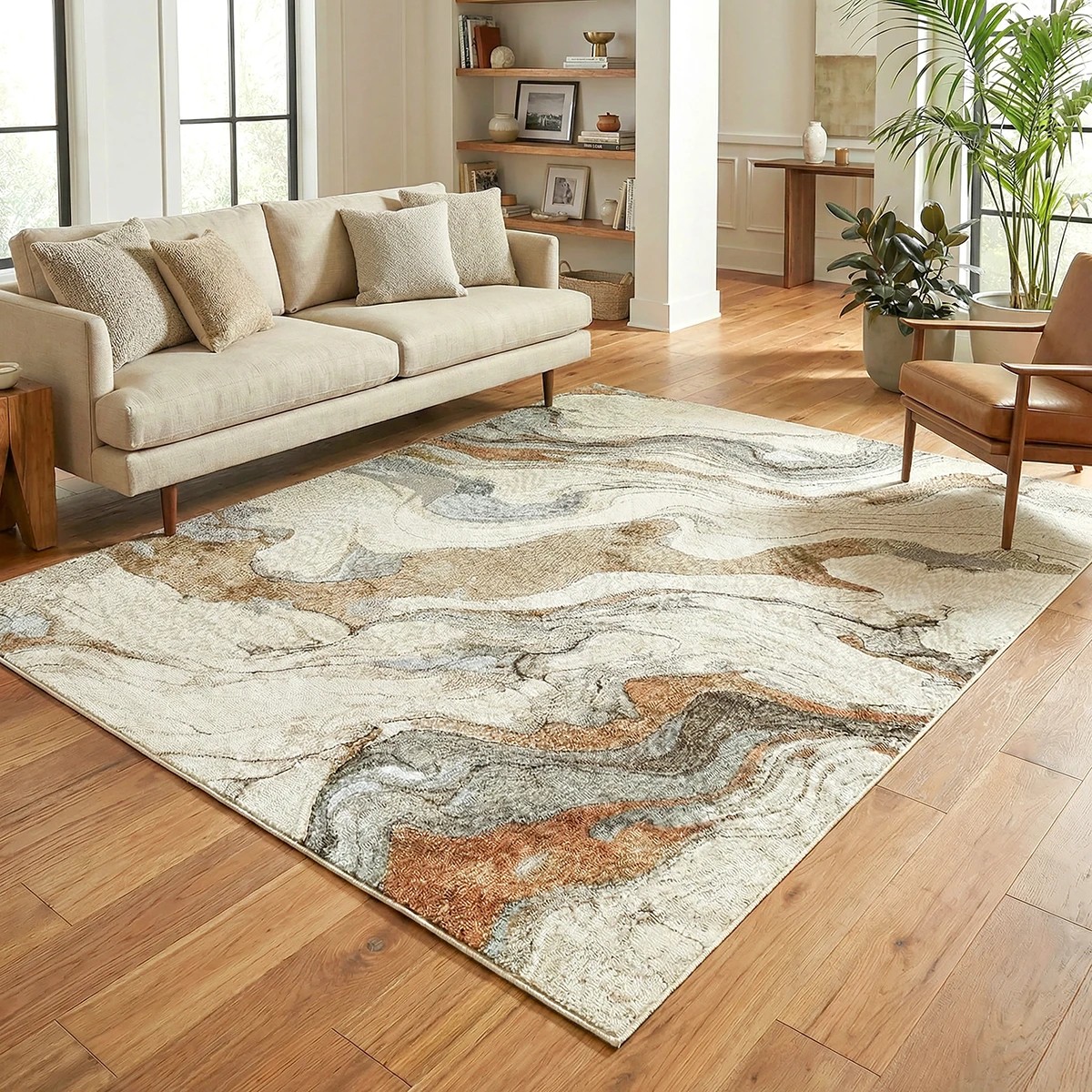 2 Common Ground Rugs Henderson Adell 330x240cm - Extra Large Floor Rug - Orange, 2 of 7
