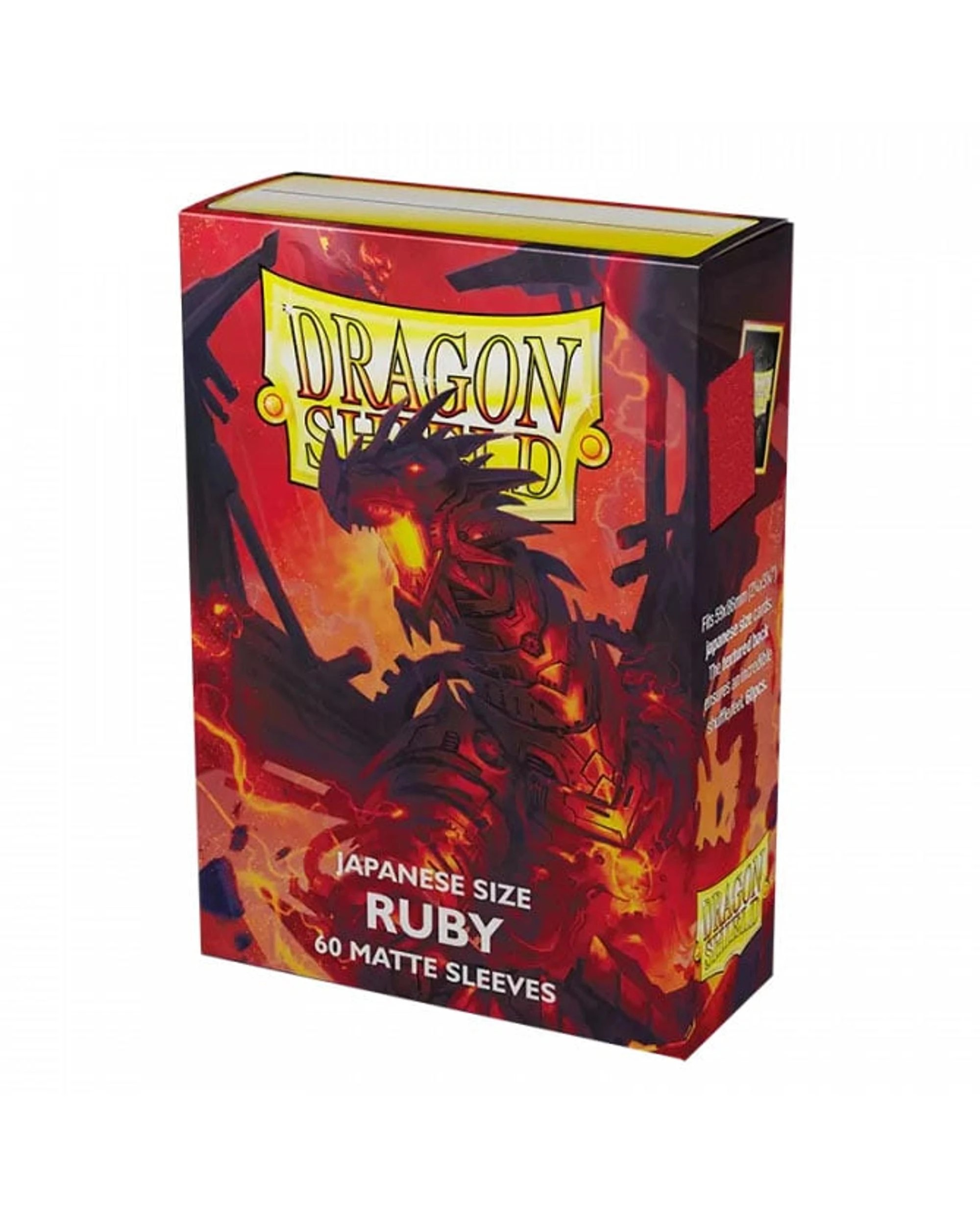 1 Dragon Shield Japanese Size 60 Ruby Matte Dual Sleeves, 1 of 1