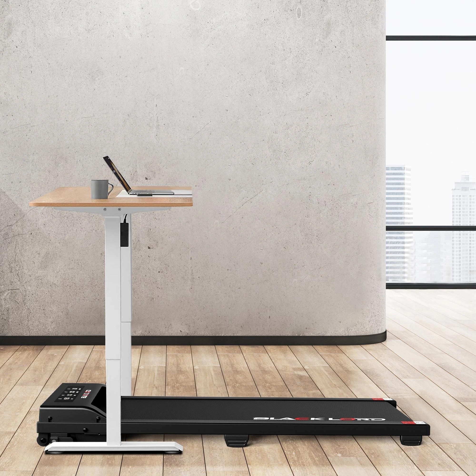 4 Black Lord Treadmill Electric Walking Pad Under Desk Home Office Fitness - Black, 4 of 10