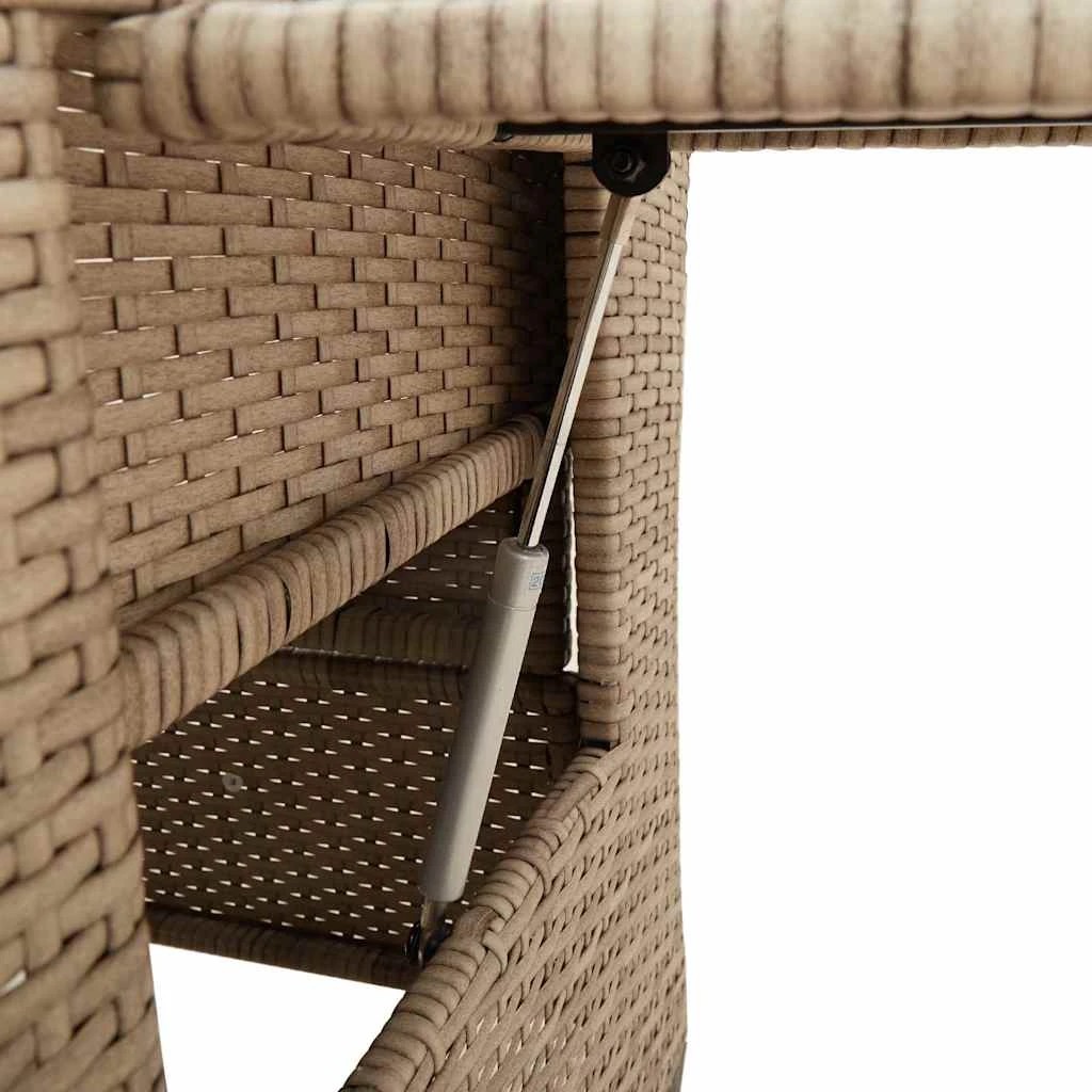 9 vidaXL reclining garden chair Foldable - Beige, 9 of 9