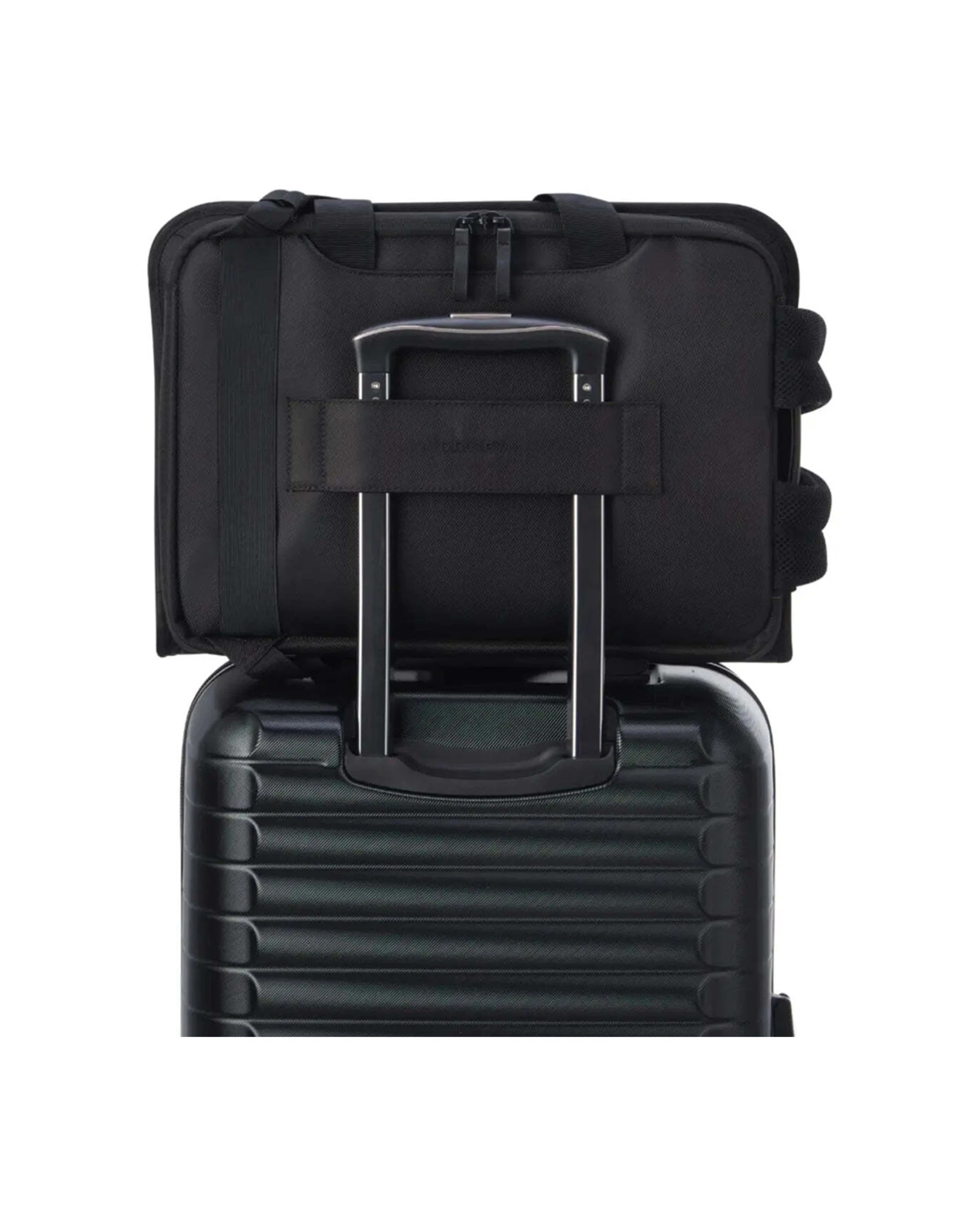 5 Delsey Luggage Arche 14in Laptop Satchel Backpack 2 in 1 RFID Data Protection - Black, 5 of 7