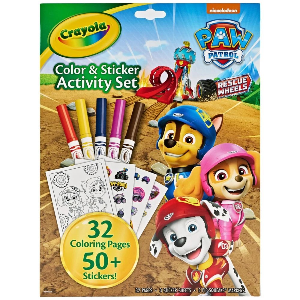 1 Paw Patrol Colour & Sticker Activity Set 32 Pages, 1 of 5