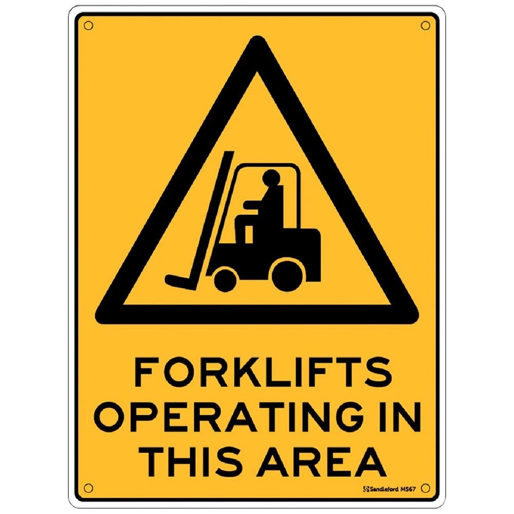 1 Forklift Sign 225 x 300mm, 1 of 1