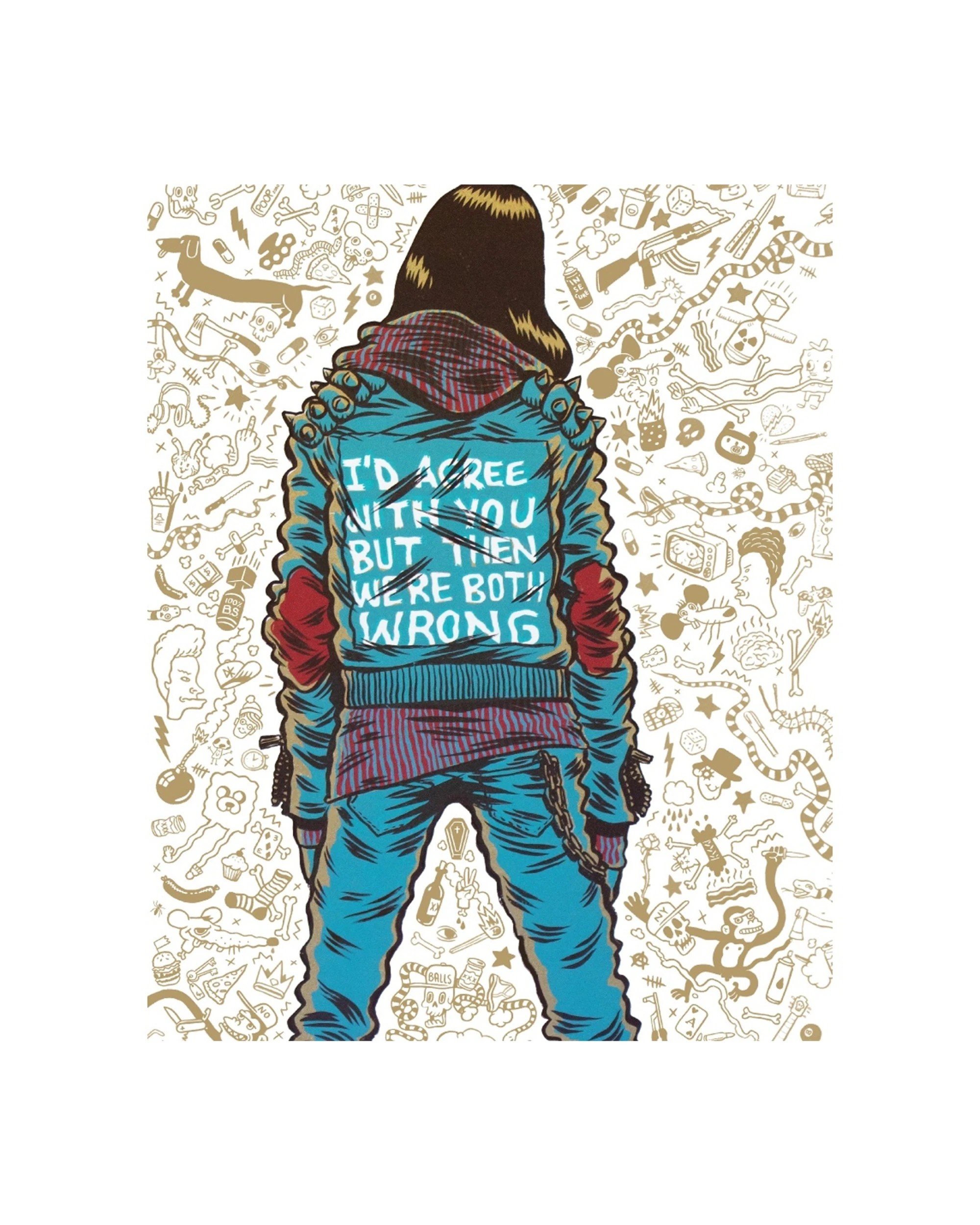 2 Verb Complete Skateboard Artist Series Human Politics Ready-to-Ride 8 Inch Deck - Multi, 2 of 3