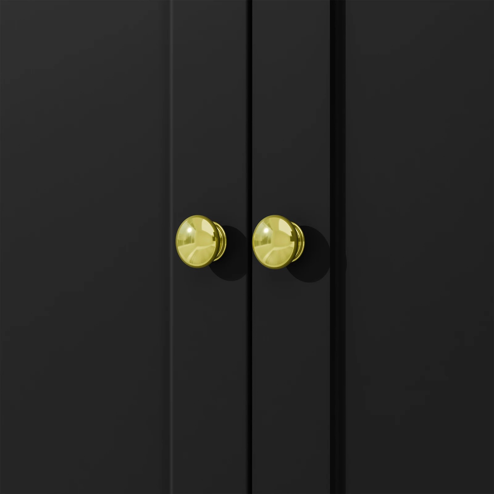 7 Alfordson 3 Doors Buffet Sideboard Cupboard Cabinet Pantry Storage - Black, 7 of 9