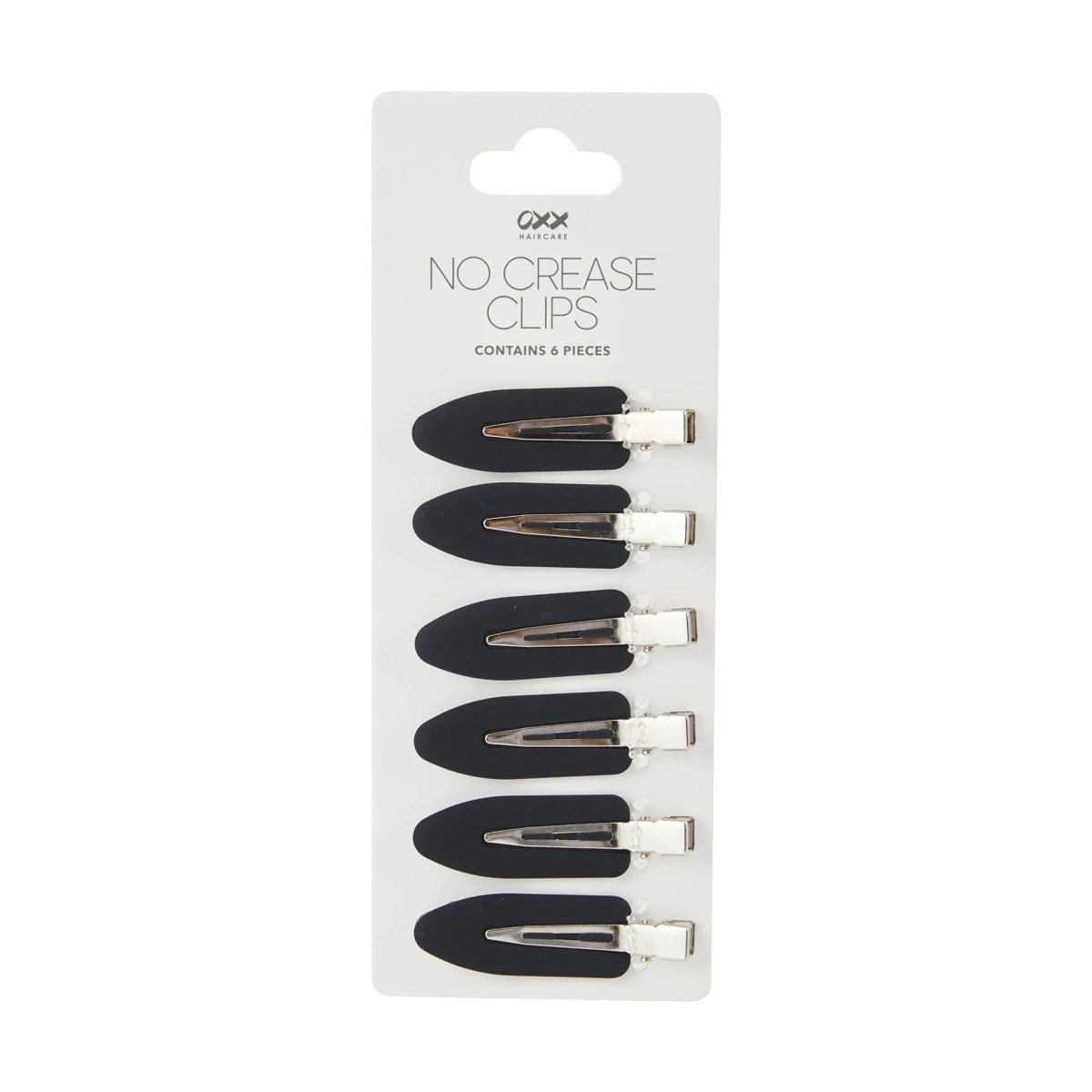 3 OXX Haircare 6 Piece Black No Crease Hair Clips, 3 of 3