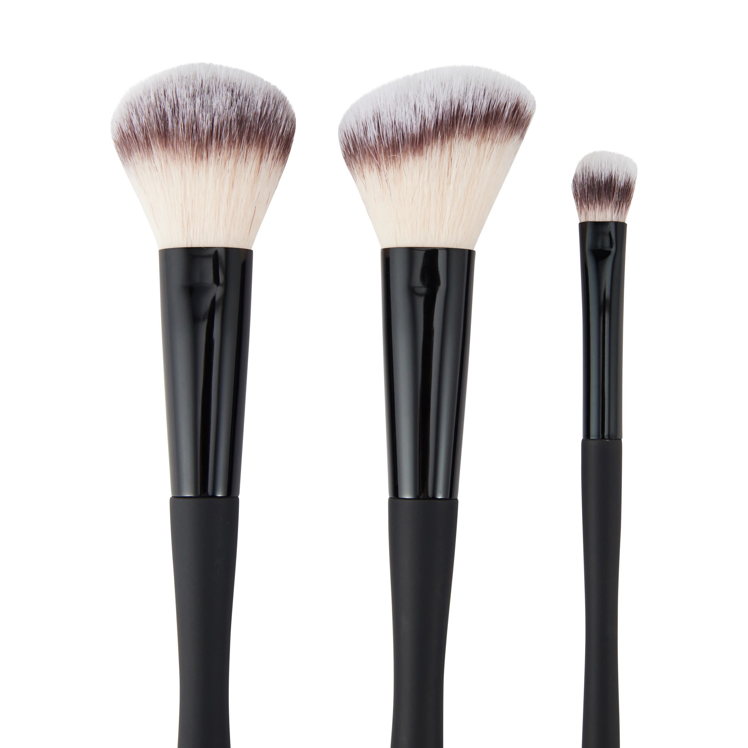 3 OXX Cosmetics 5 Piece Face and Eye Makeup Brush Set - Black, 3 of 6