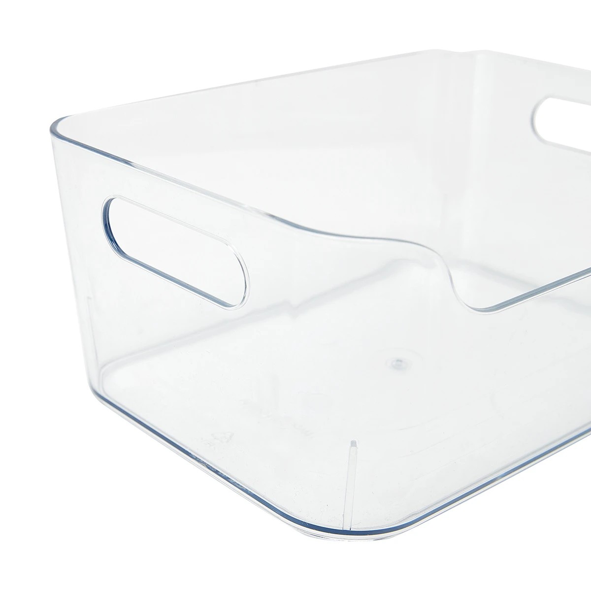 6 Small Cut Out Edge Storage Tub - Clear, 6 of 7