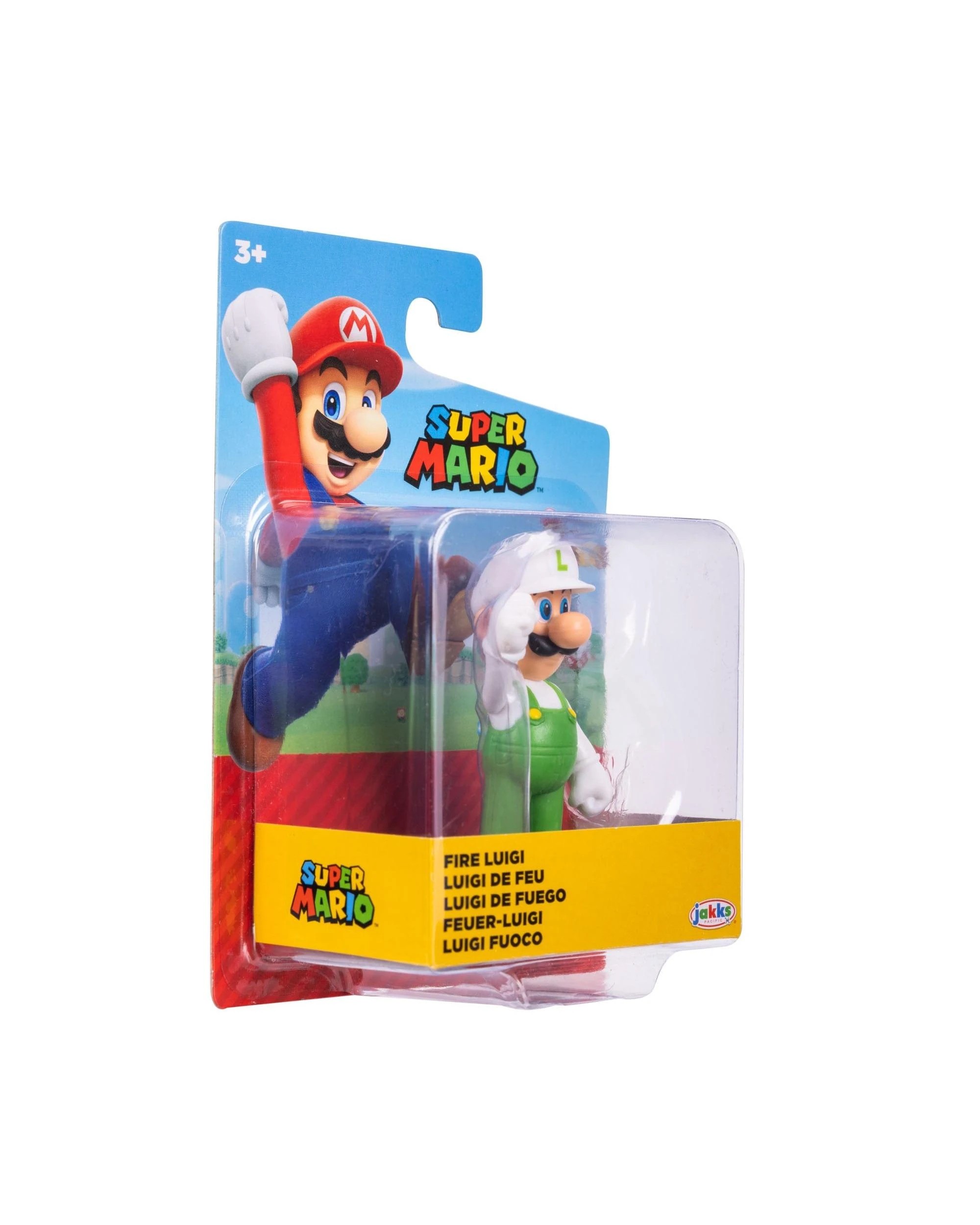 3 Super Mario 2.5 inch Fire Luigi Figure, 3 of 8