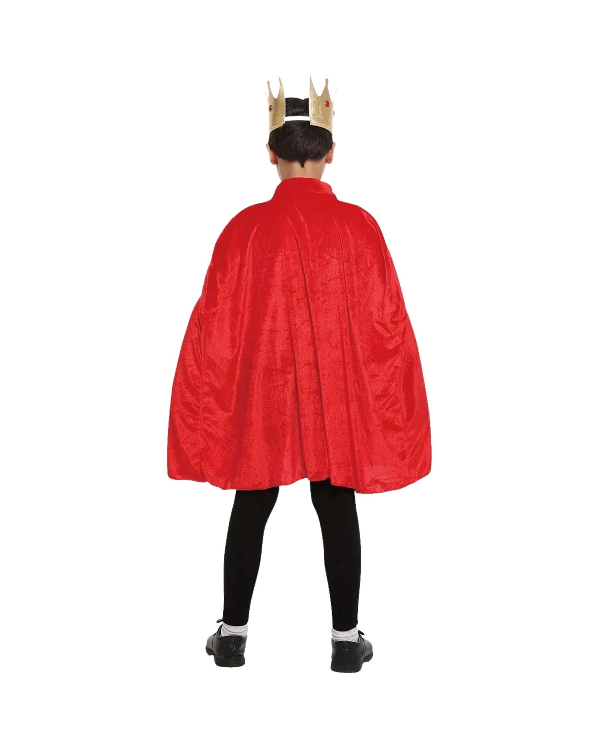 2 Party Planet Kids Medieval King Costume 9 10 years - 9 to 10 years - Red, 2 of 3