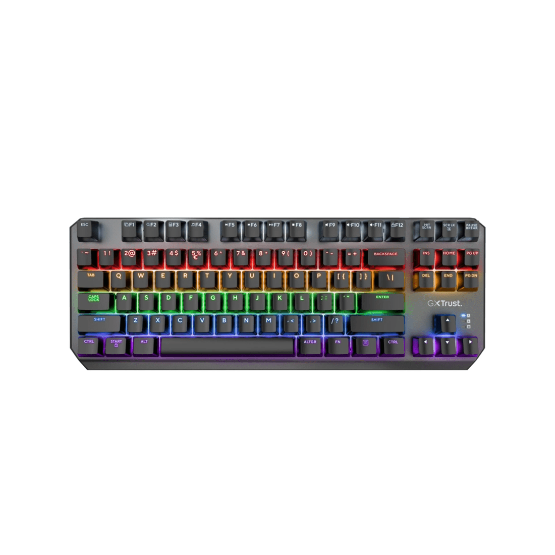 1 Trust International Trust GXT834 Callaz TKL Wired RGB Gaming Keyboard - Black, 1 of 6