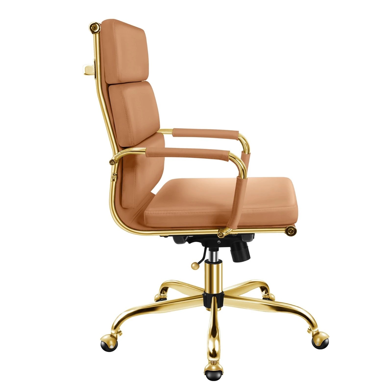 7 Alfordson Office Chair Ergonomic Paddings Computer Executive Work Seat High Back - Brown, 7 of 10