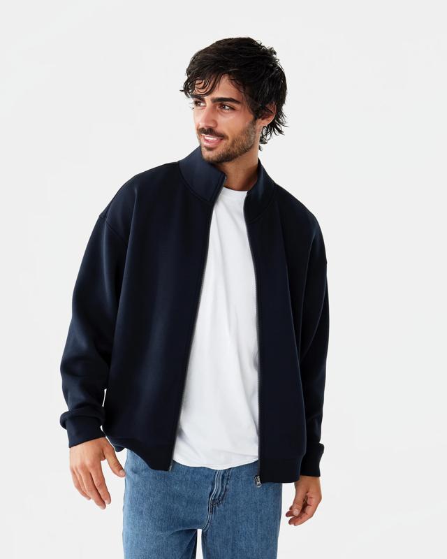 Scuba Funnel Neck Zip Through Sweats