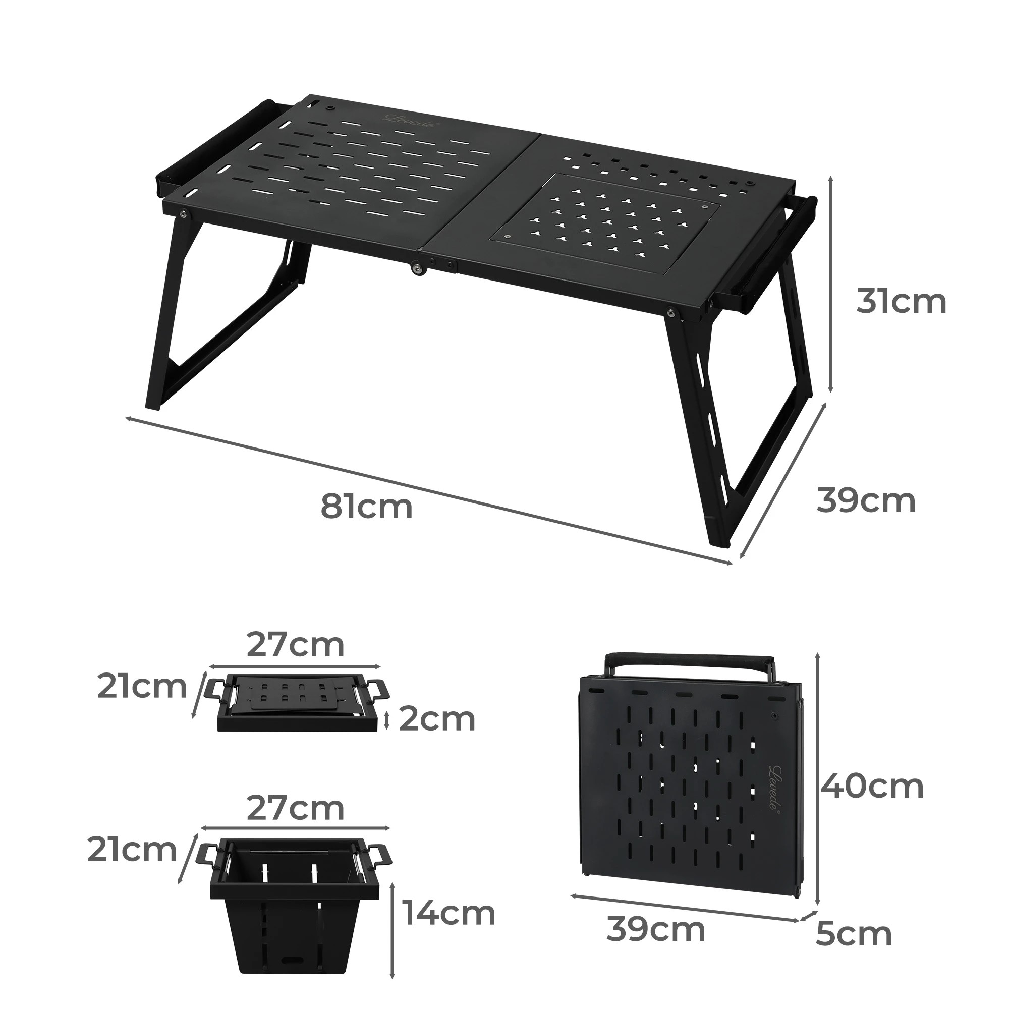 3 Levede Lightweight Multi-Functional Desk Portable Outdoor Picnic BBQ Foldable, 3 of 7