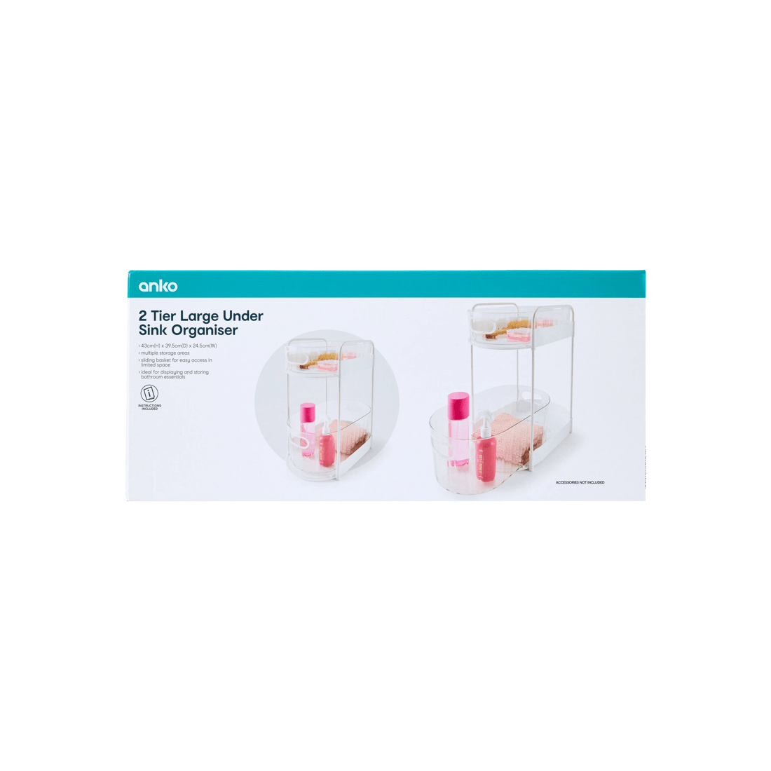 9 2 Tier Under Sink Organiser - Large, 9 of 9