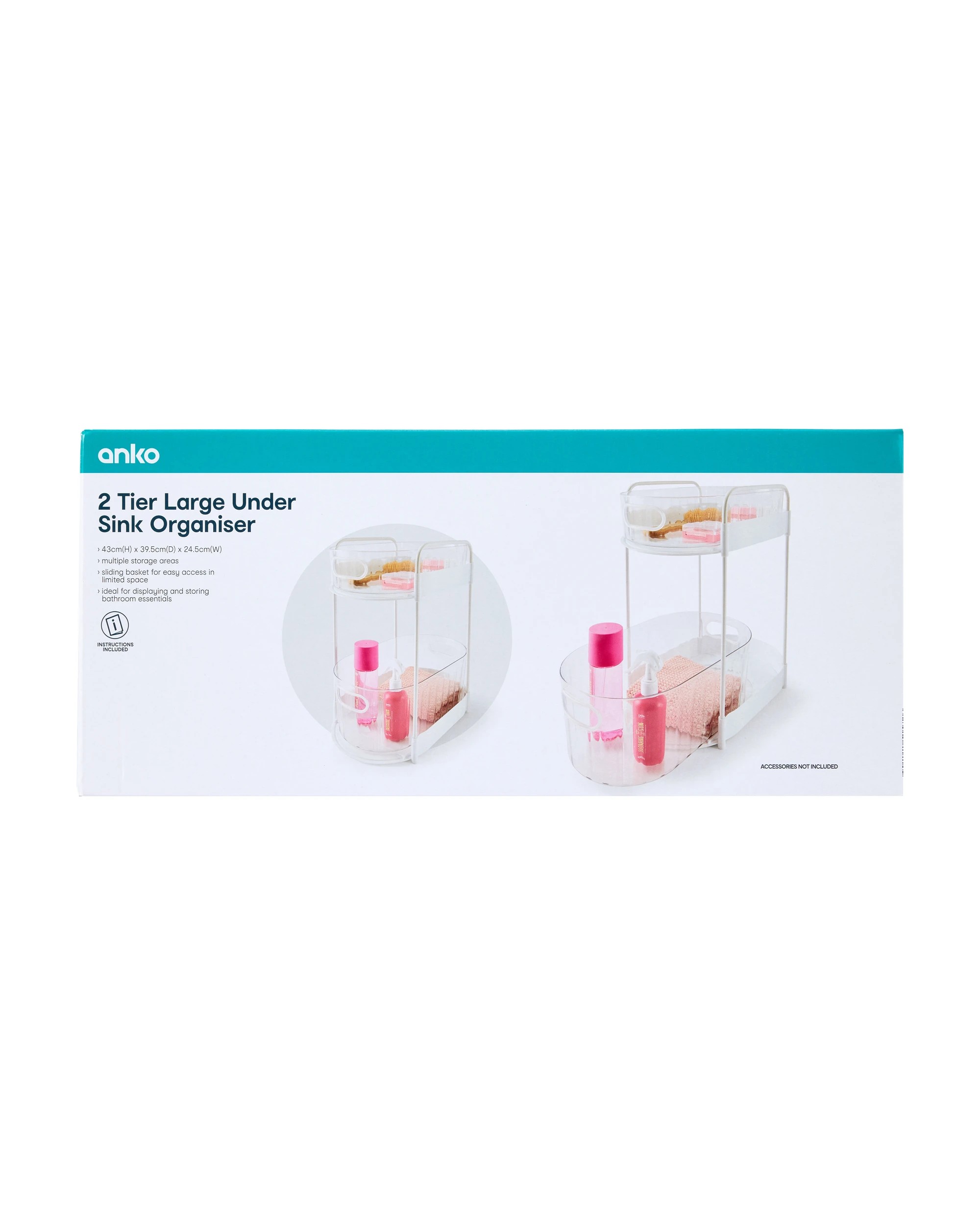 9 2 Tier Under Sink Organiser - Large, 9 of 9