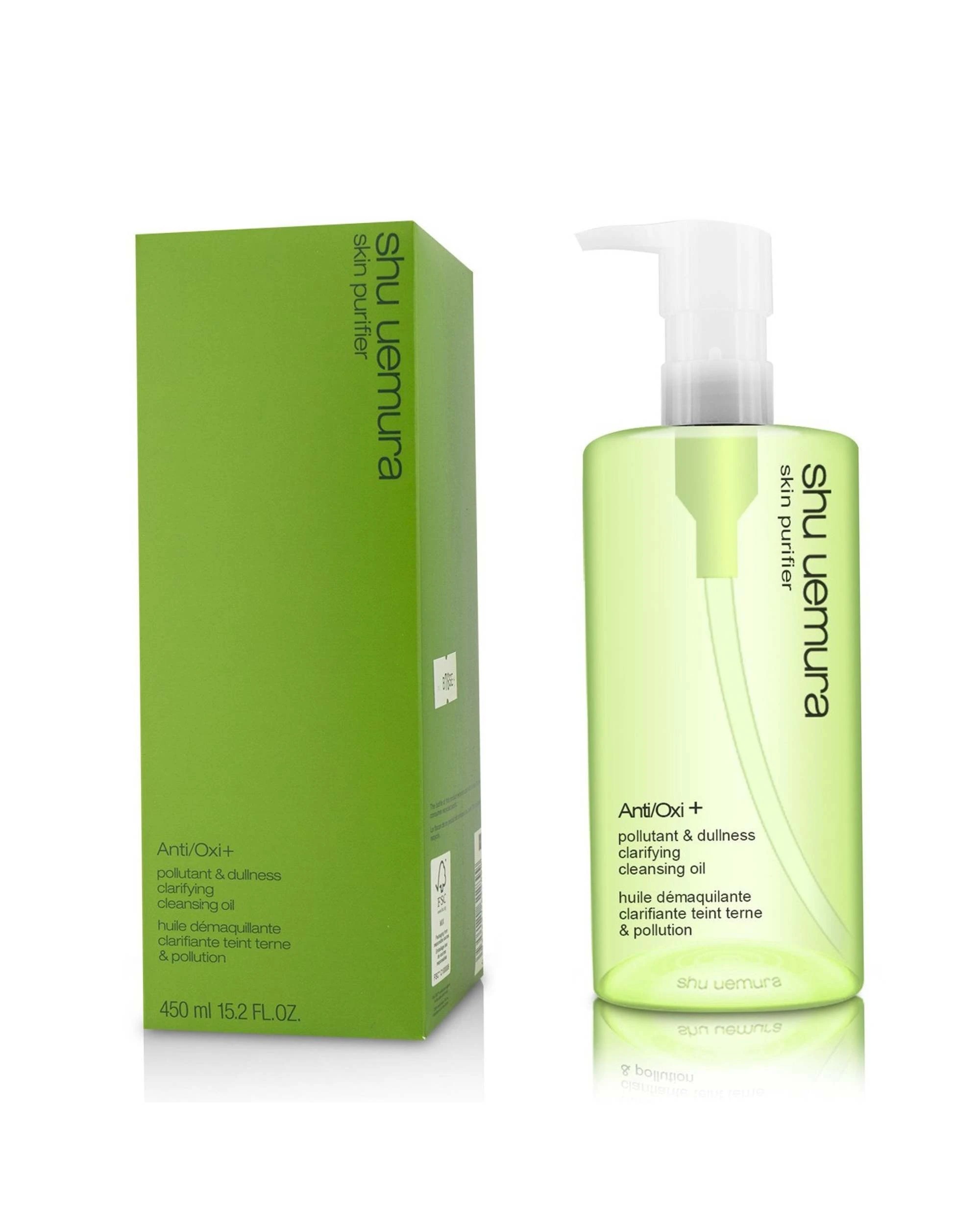 2 Shu Uemura Anti/Oxi+ Pollutant & Dullness Clarifying Cleansing Oil  450ml/15.2oz, 2 of 4