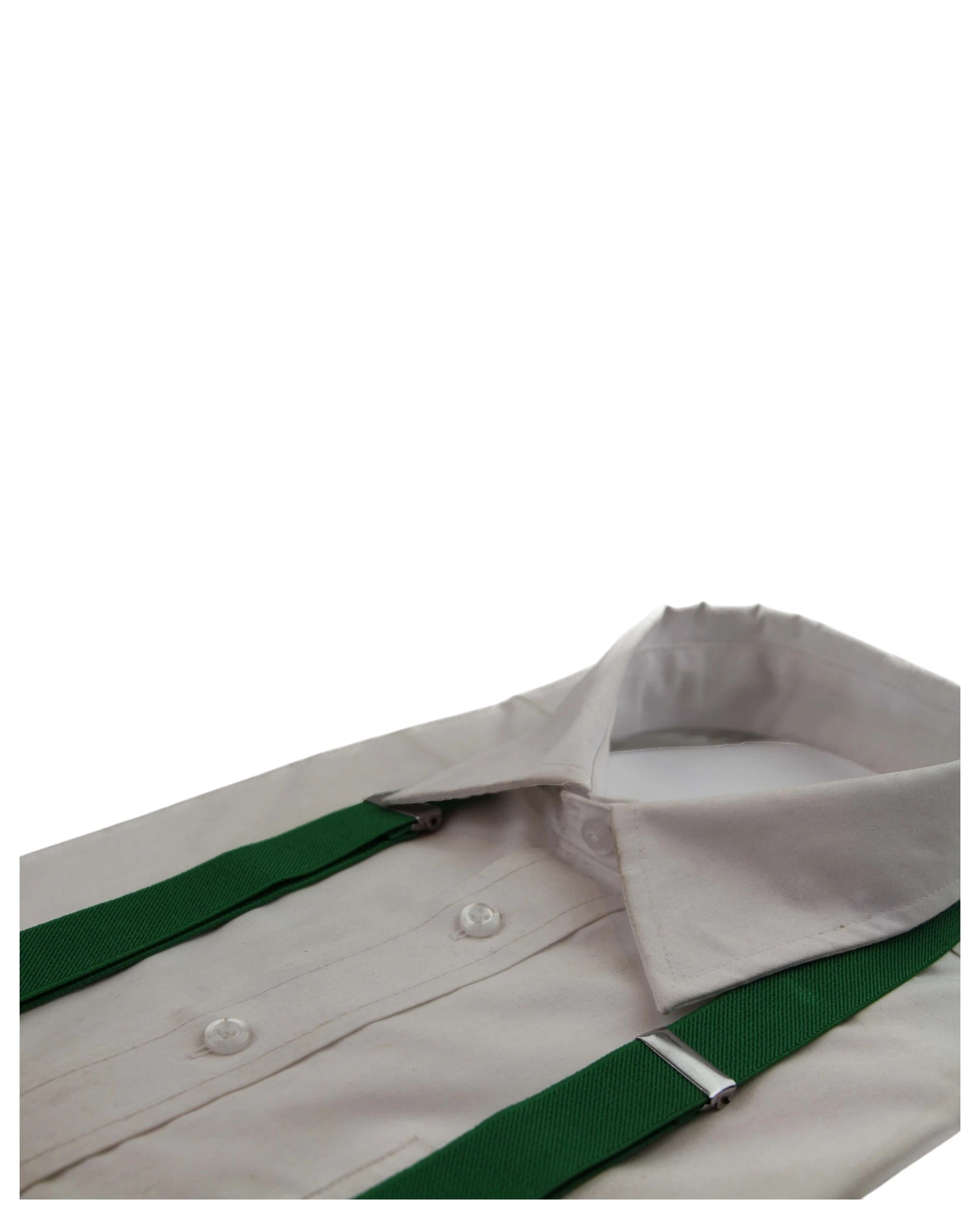 2 Zasel Boys Adjustable 65cms Suspenders - Green, 2 of 2