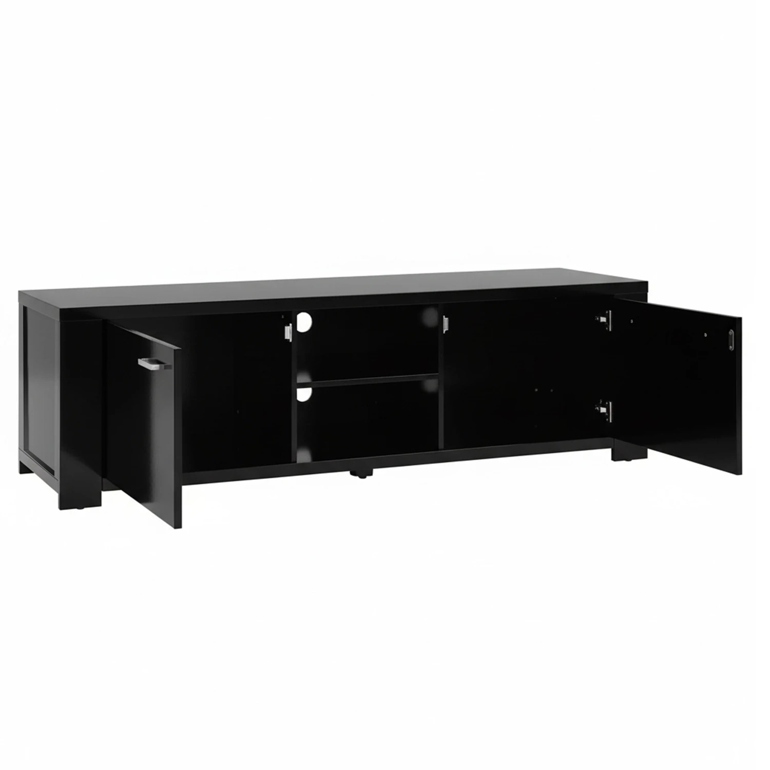 4 Artiss TV Cabinet Entertainment Unit 160cm  Maxi - Black, 4 of 9
