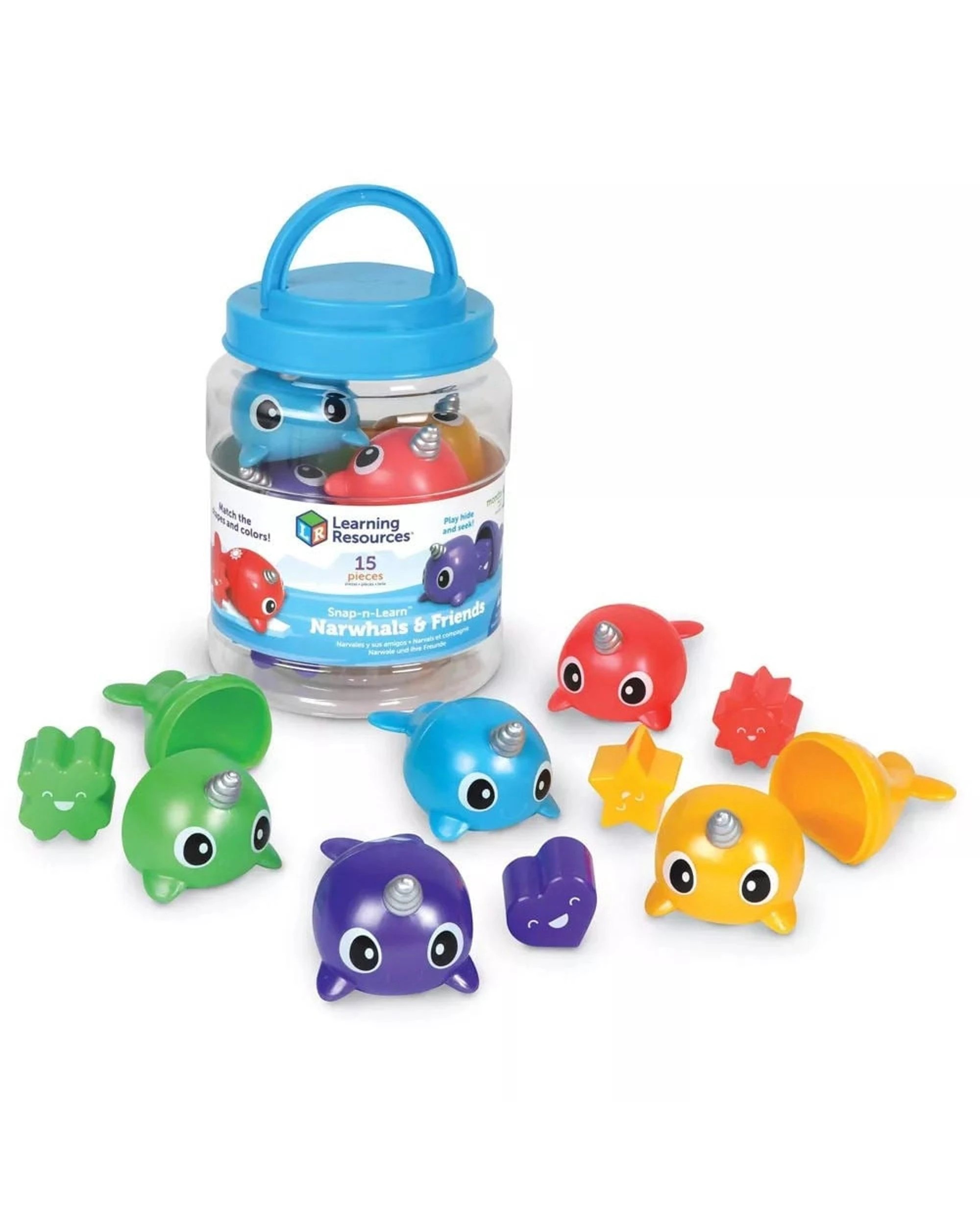 1 Learning Resources Snap-n-Learn Narwhals and Friends Playset, 1 of 6
