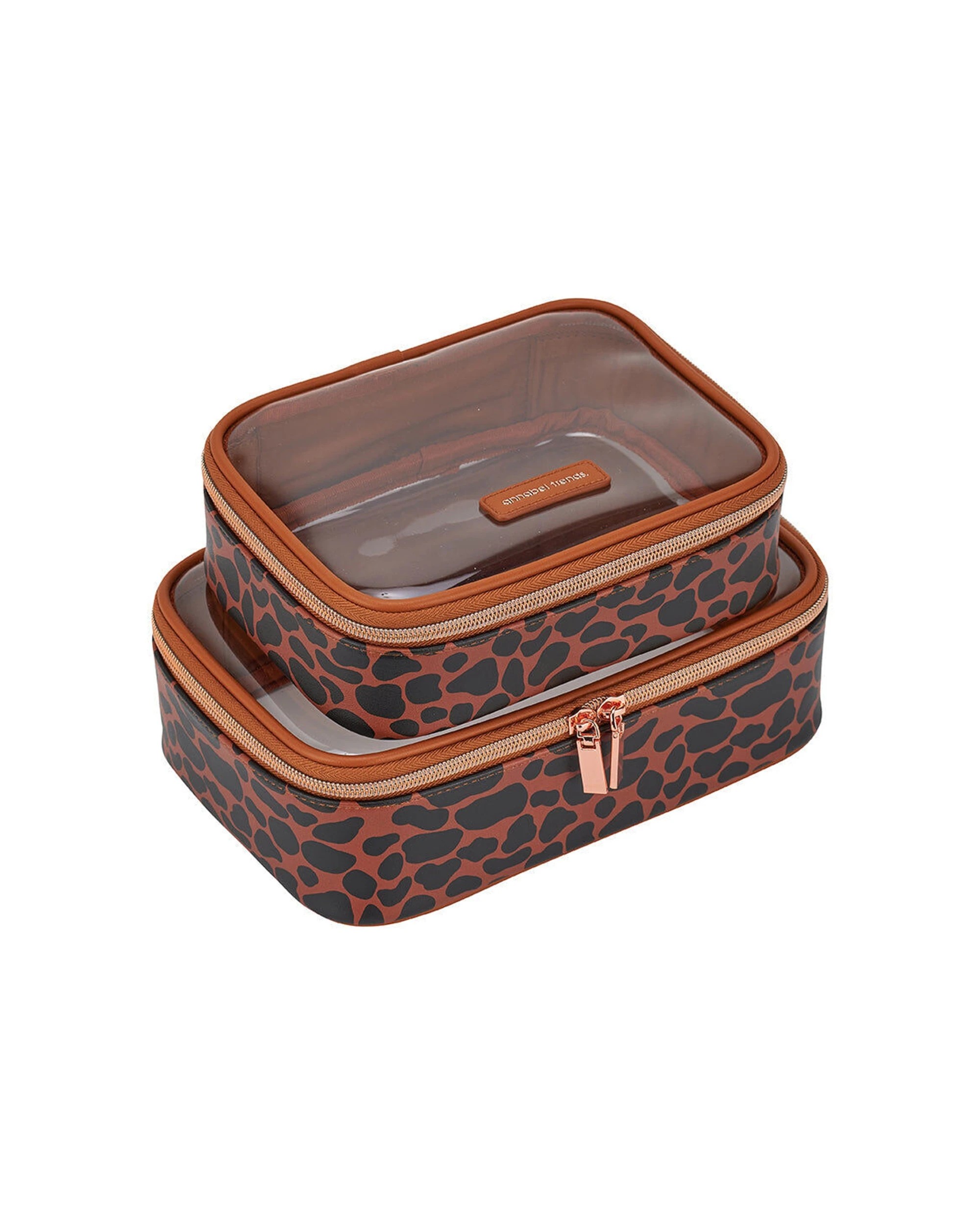 1 Annabel Trends 2pc Vanity Beauty Box Organiser Spot - Pattern, 1 of 3