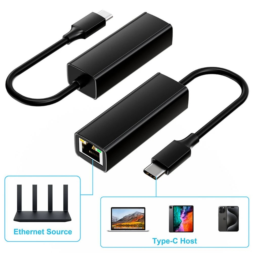 2 J.Burrows USB-C to Ethernet Adapter, 2 of 4