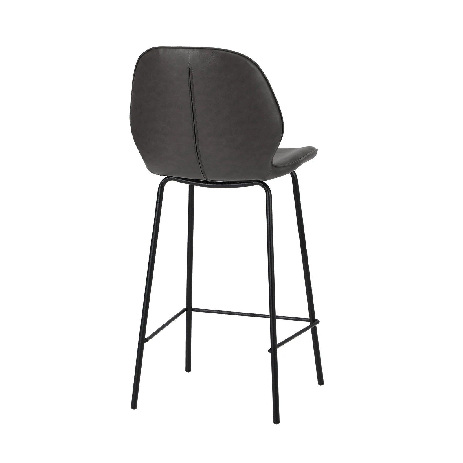 7 Oikiture 2PCS Bar Stools Kitchen Counter Chair Metal - Grey, 7 of 9