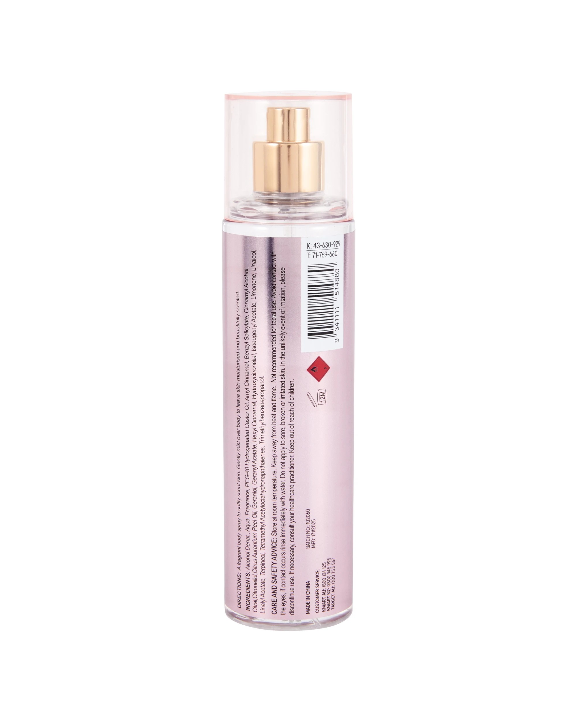 4 OXX Fragrance Loveburst Infatuation Body Mist 150ml - Freesia, Water Lily and Musk, 4 of 4