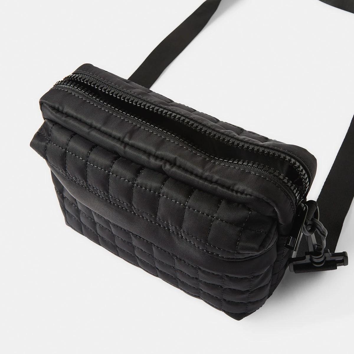 4 Quilted Crossbody Bag Black, 4 of 6