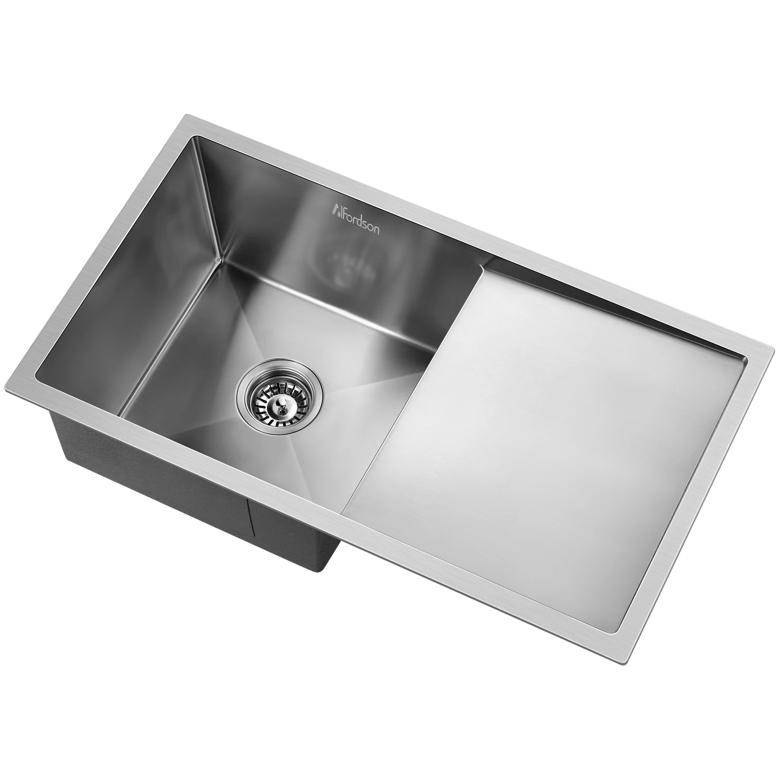 1 Alfordson Kitchen Sink Stainless Steel 87X45CM - Silver, 1 of 8