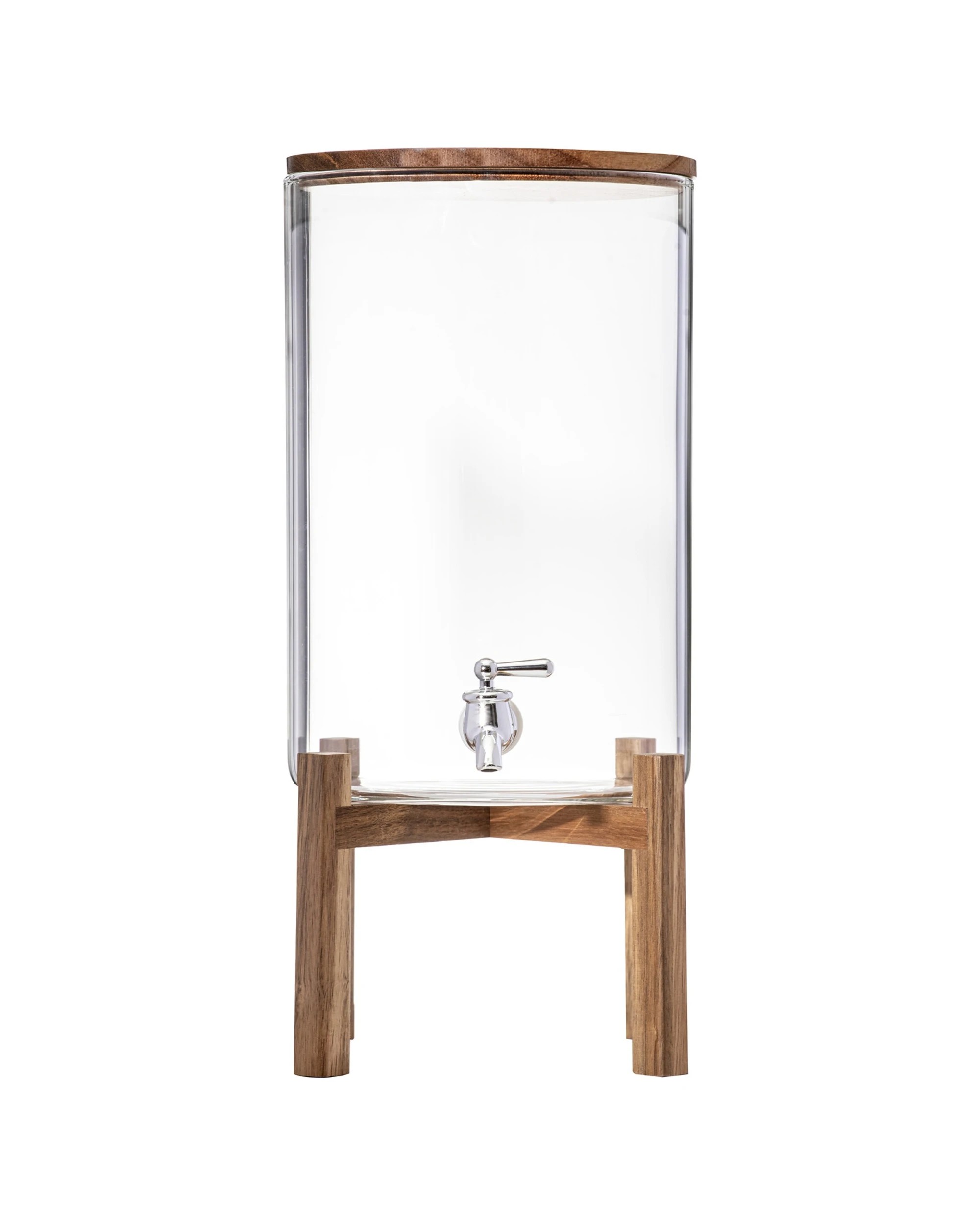 1 LADELLE Gather 5L Glass Jug With Acacia Timber Lid - Borosilicate Dispenser
 - multi, 1 of 5