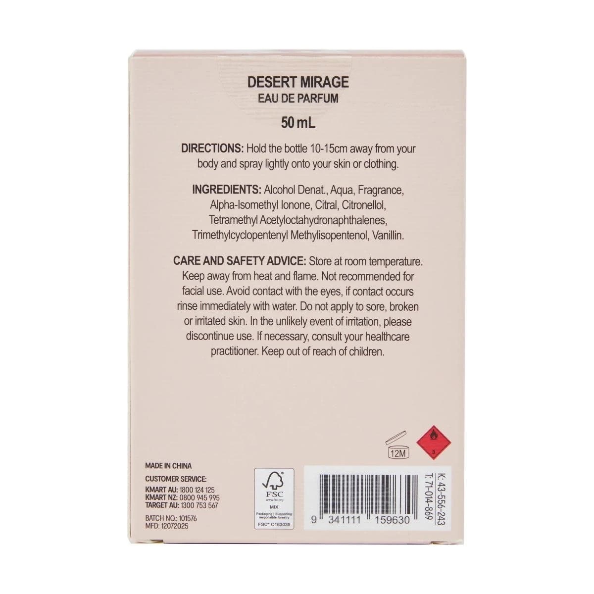 6 OXX Fragrance Desert Mirage Eau De Parfum 50ml, 6 of 6