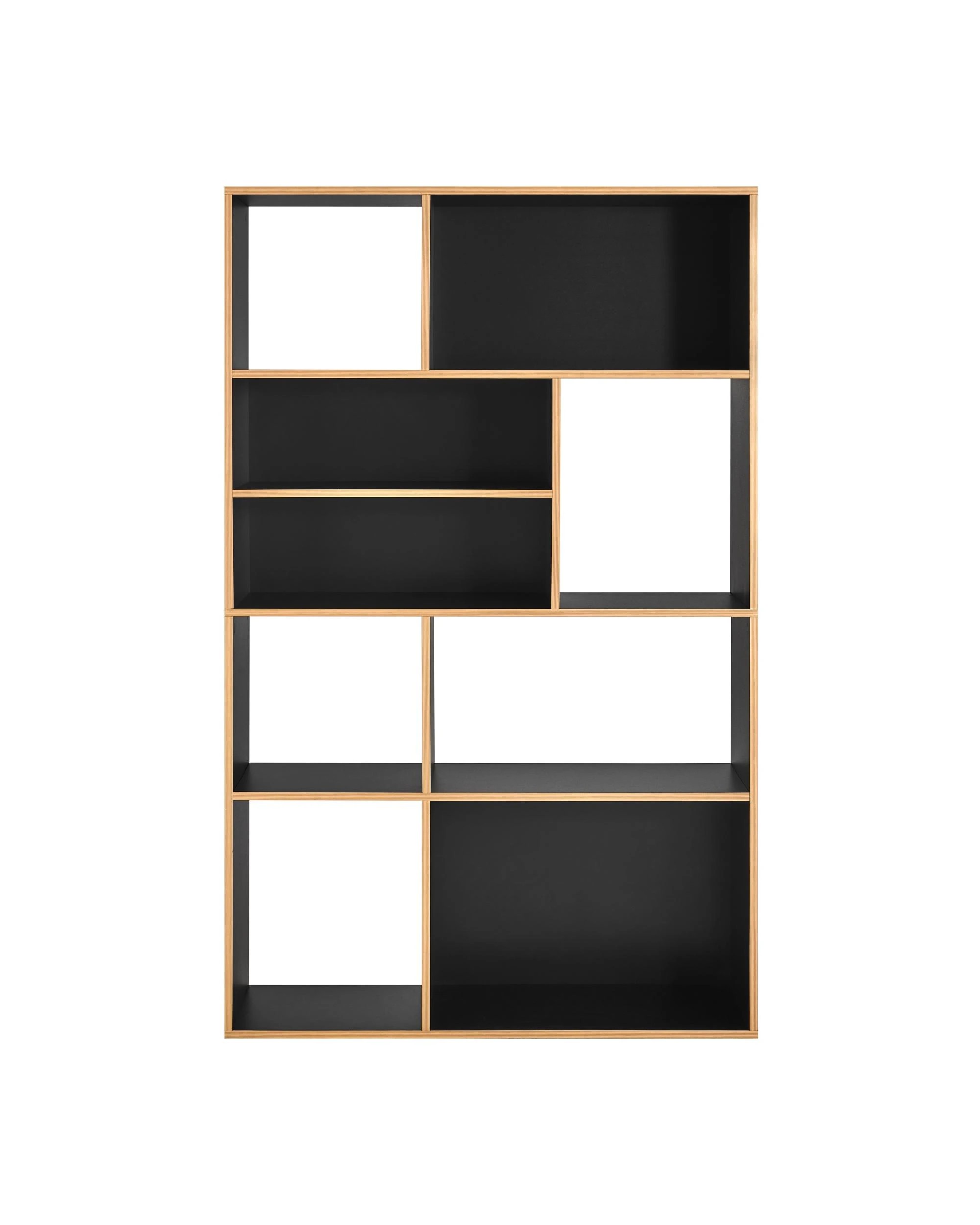 4 Kodu Bookcase Display Unit with Open Shelving 100W x 160H - Black, 4 of 9