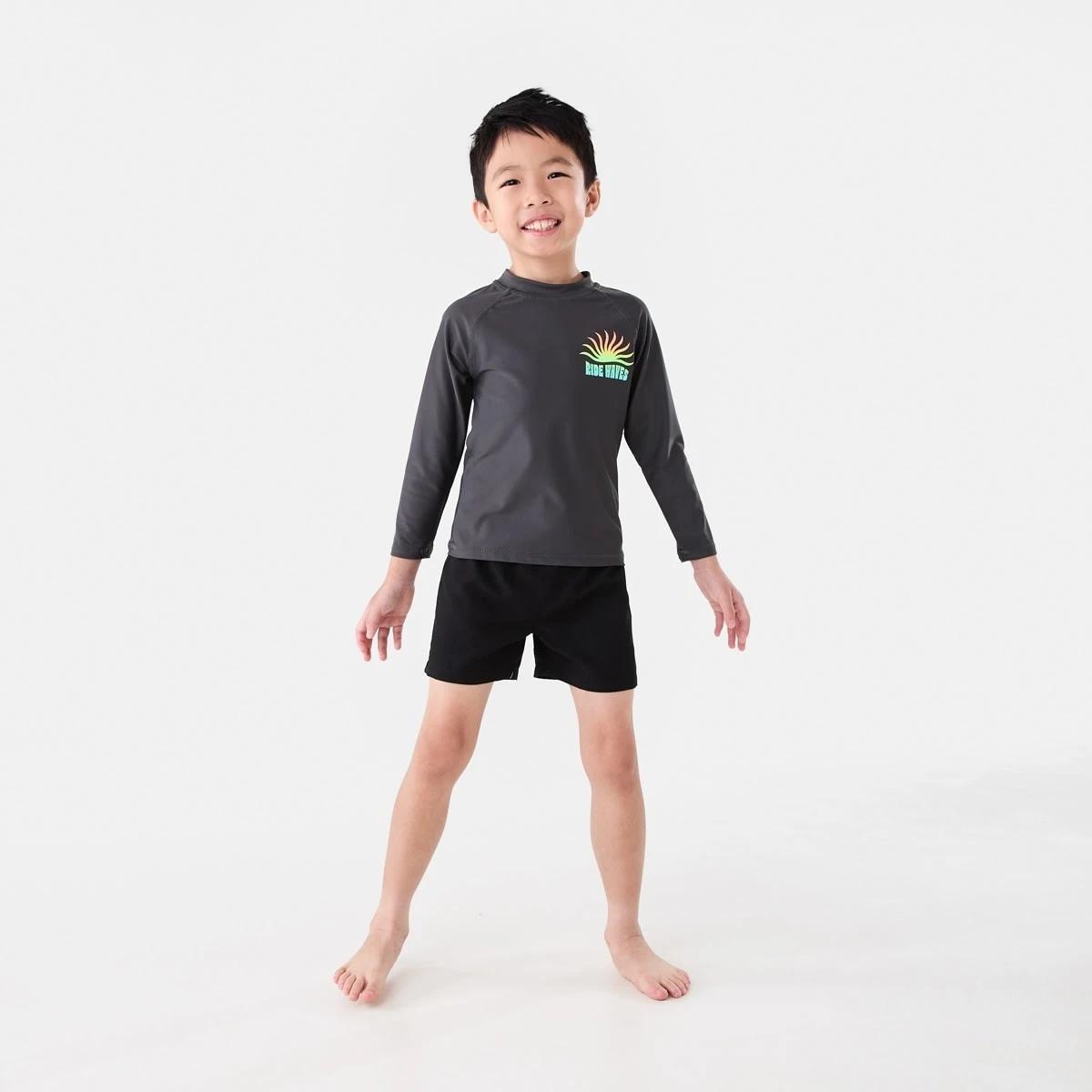 4 Plain Boardshorts BLACK, 4 of 5