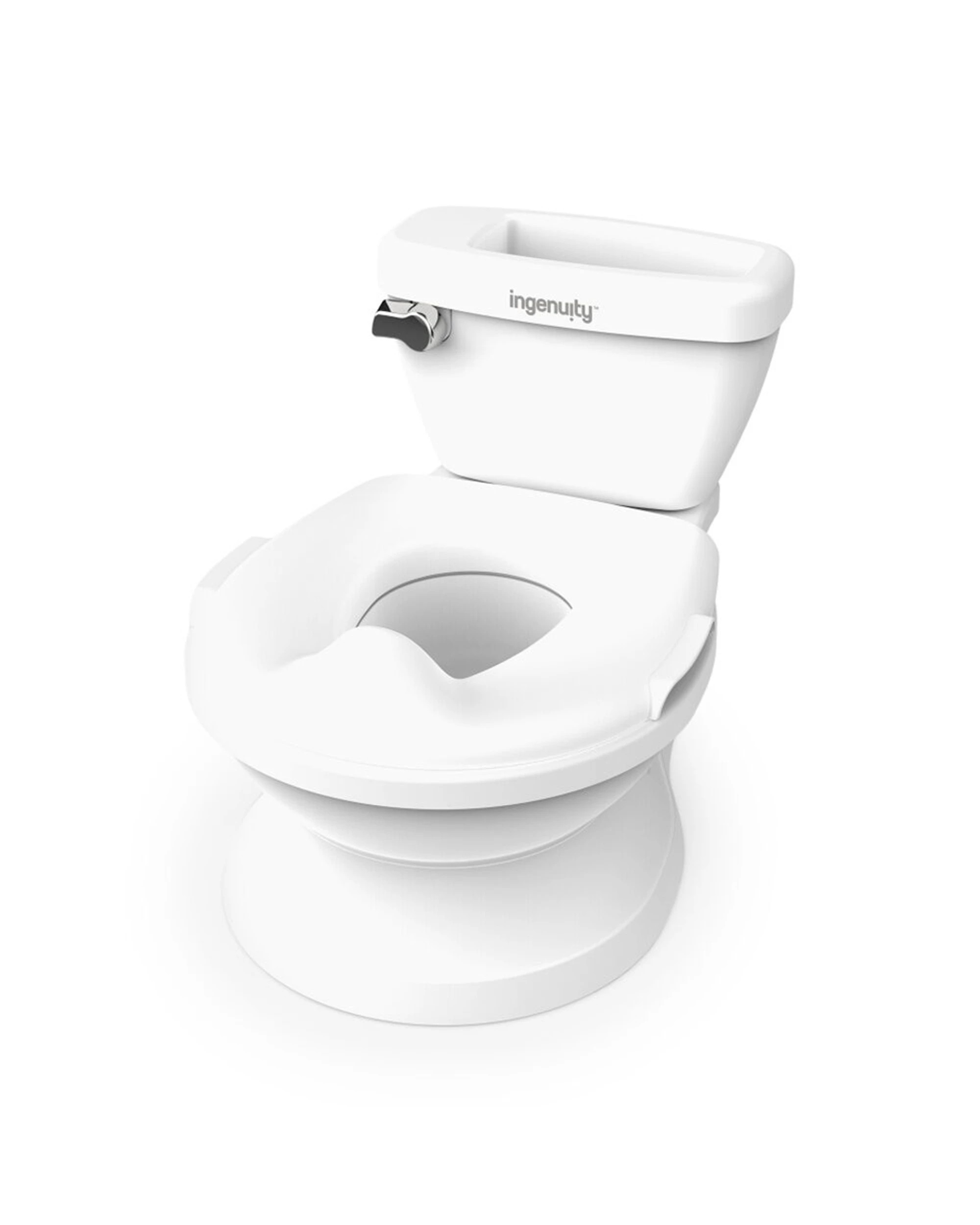 1 Ingenuity My Size Potty Pro Toddler Toilet Training Flushing Sounds 18-60m - White, 1 of 6