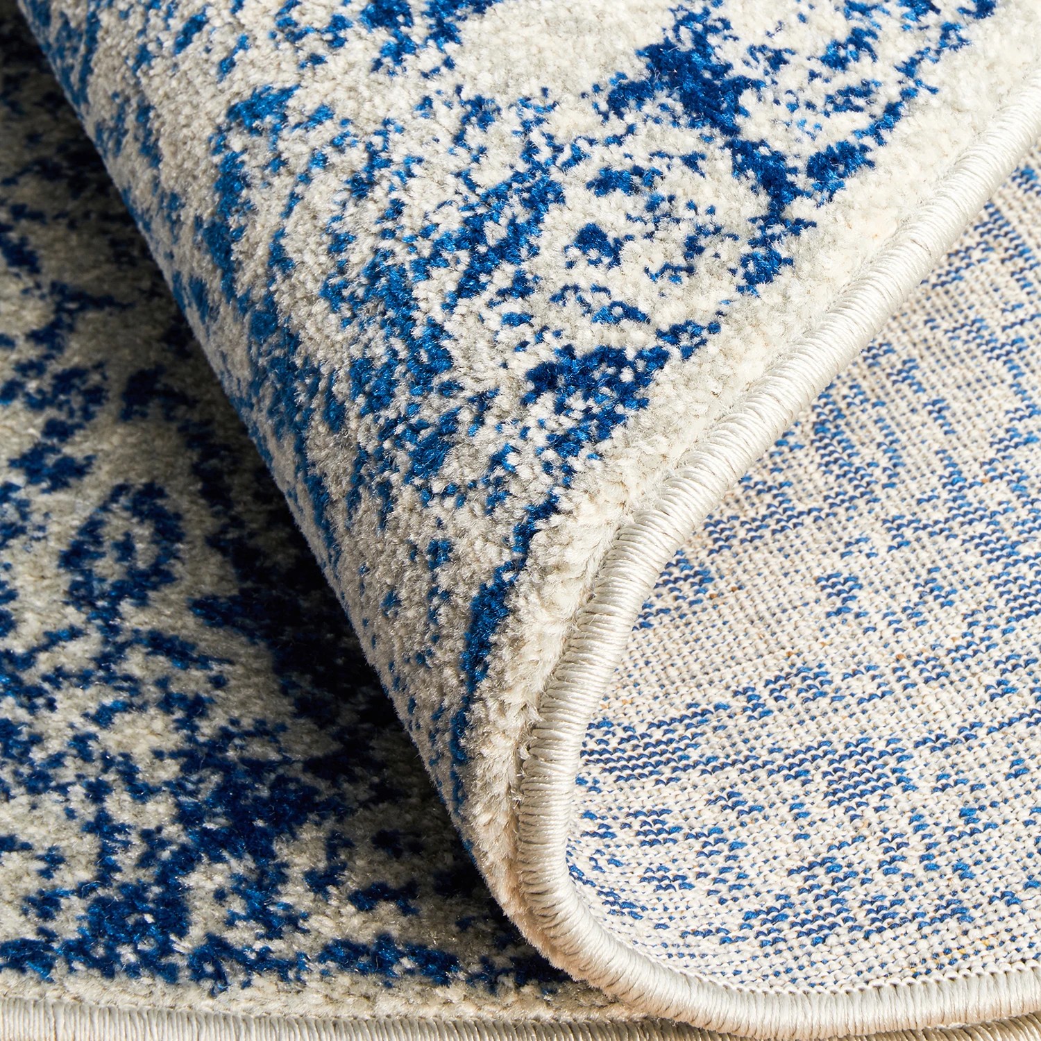 9 Common Ground Rugs Encore 256 240x240cm Round - Large Pet Friendly Rug - Navy - Blue, 9 of 9