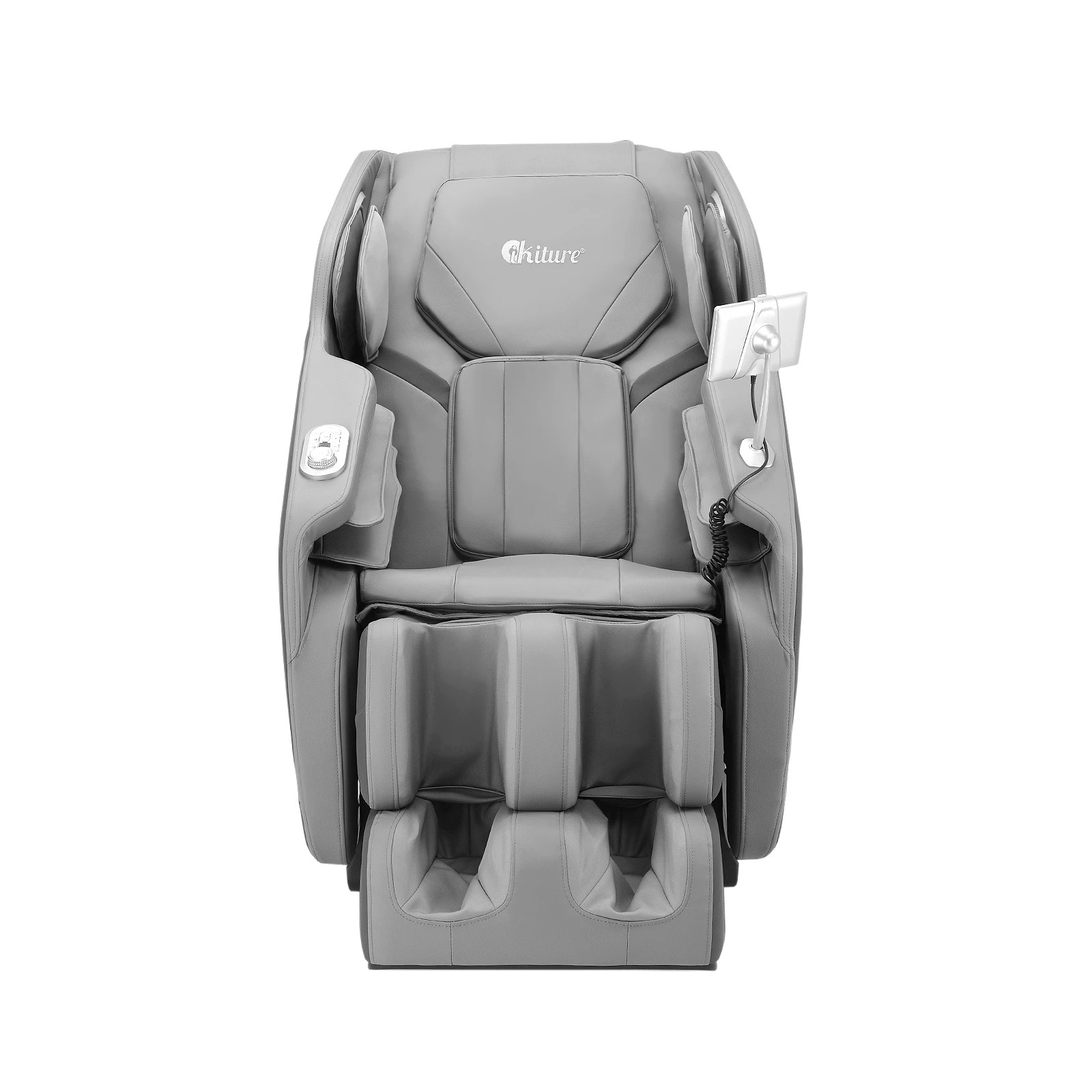 3 Oikiture Electric Massage Chair Heated Recliner Zero Gravity Full Body Massager - Grey, 3 of 6