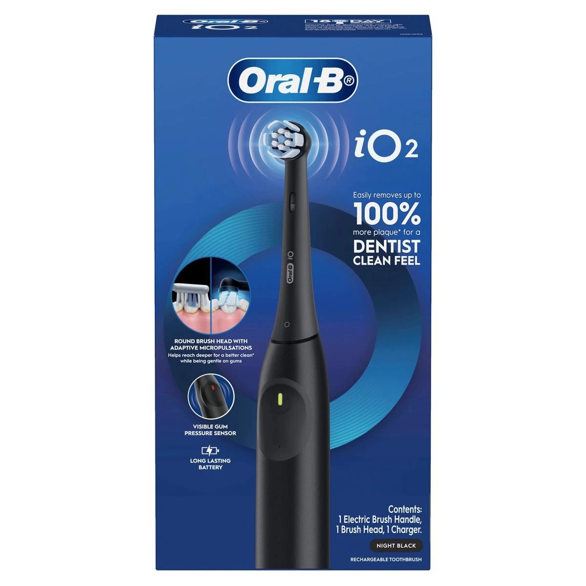 6 Oral-B iO2 Electric Toothbrush - Night Black, 6 of 10