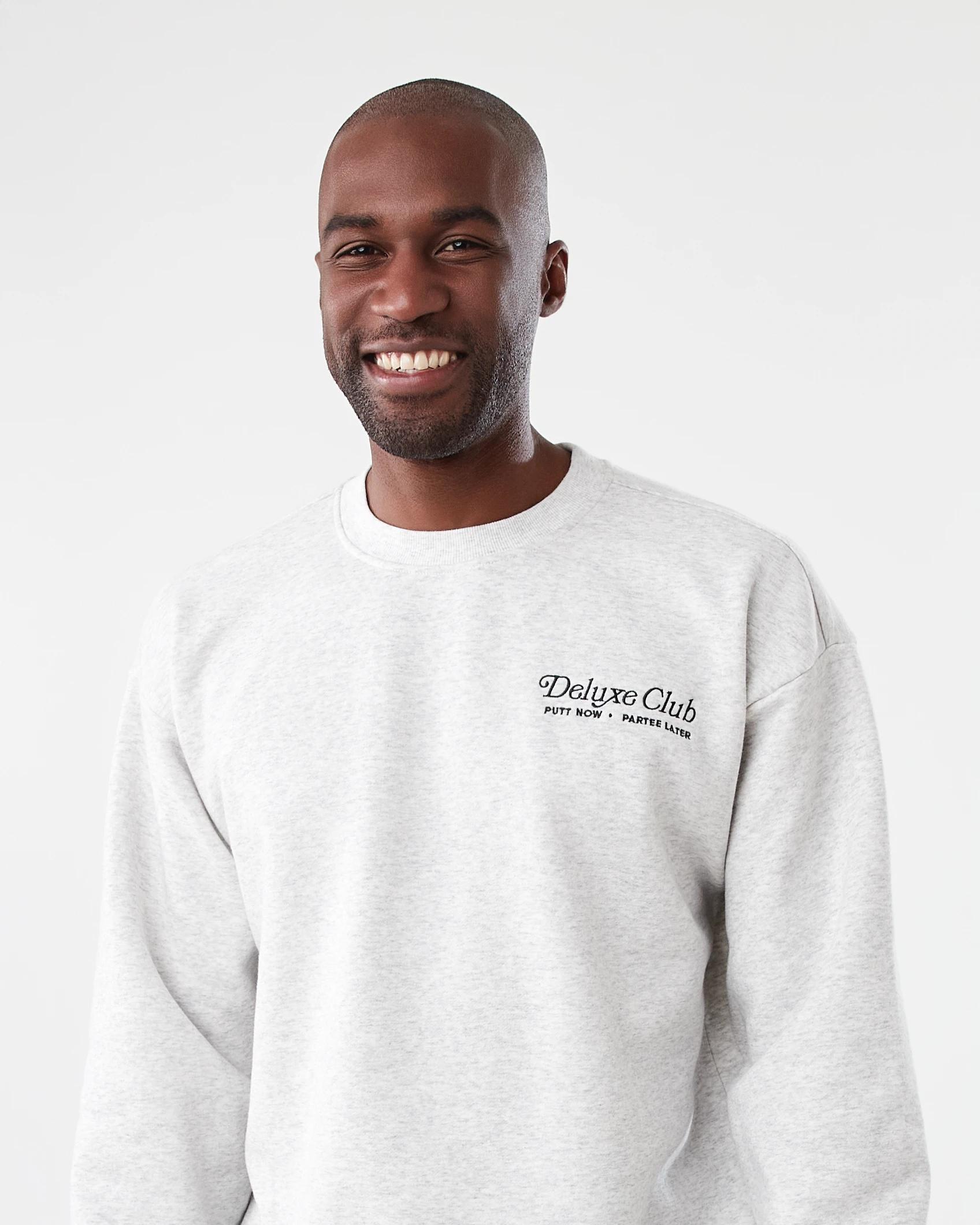 4 Oversized Print Crew Neck Sweatshirt Gry Deluxe, 4 of 6