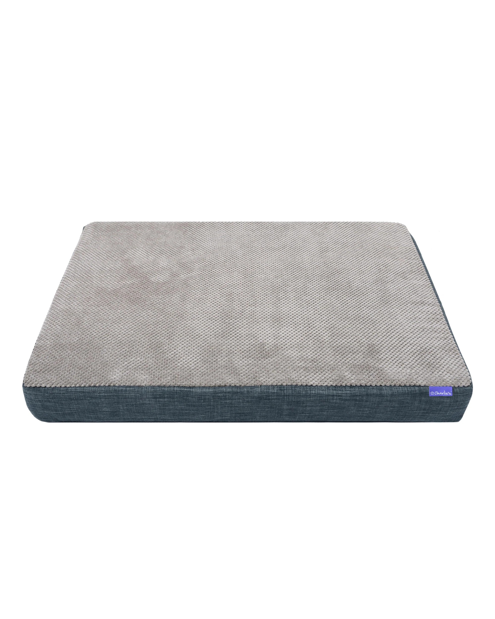 2 Charlie's Universal Dog Orthopedic Foam Crate Mattress Bed Small - Grey, 2 of 10