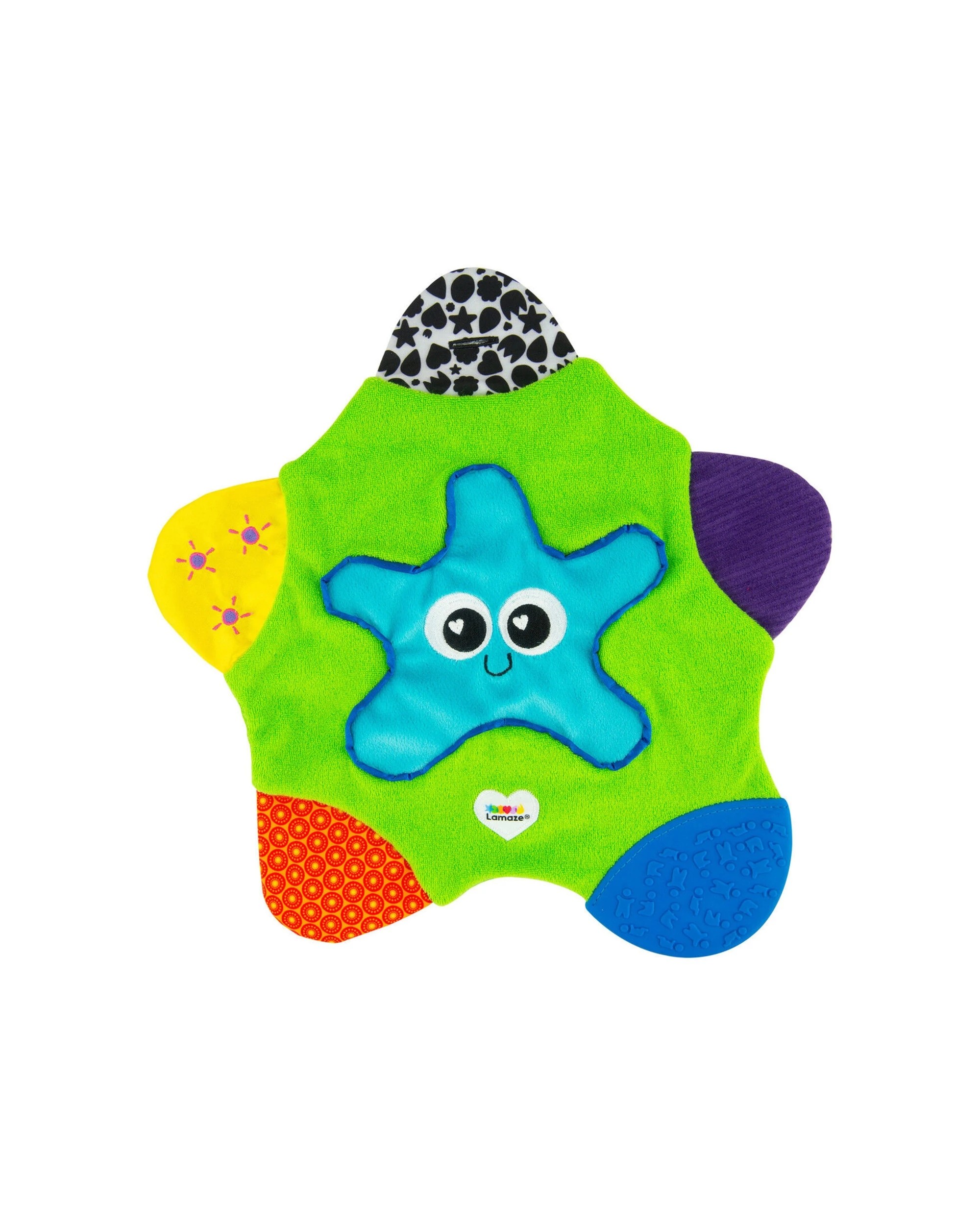 3 Lamaze Sammy The Starfish Blankie 2 Pack Textured Teething Toy - Multi, 3 of 8